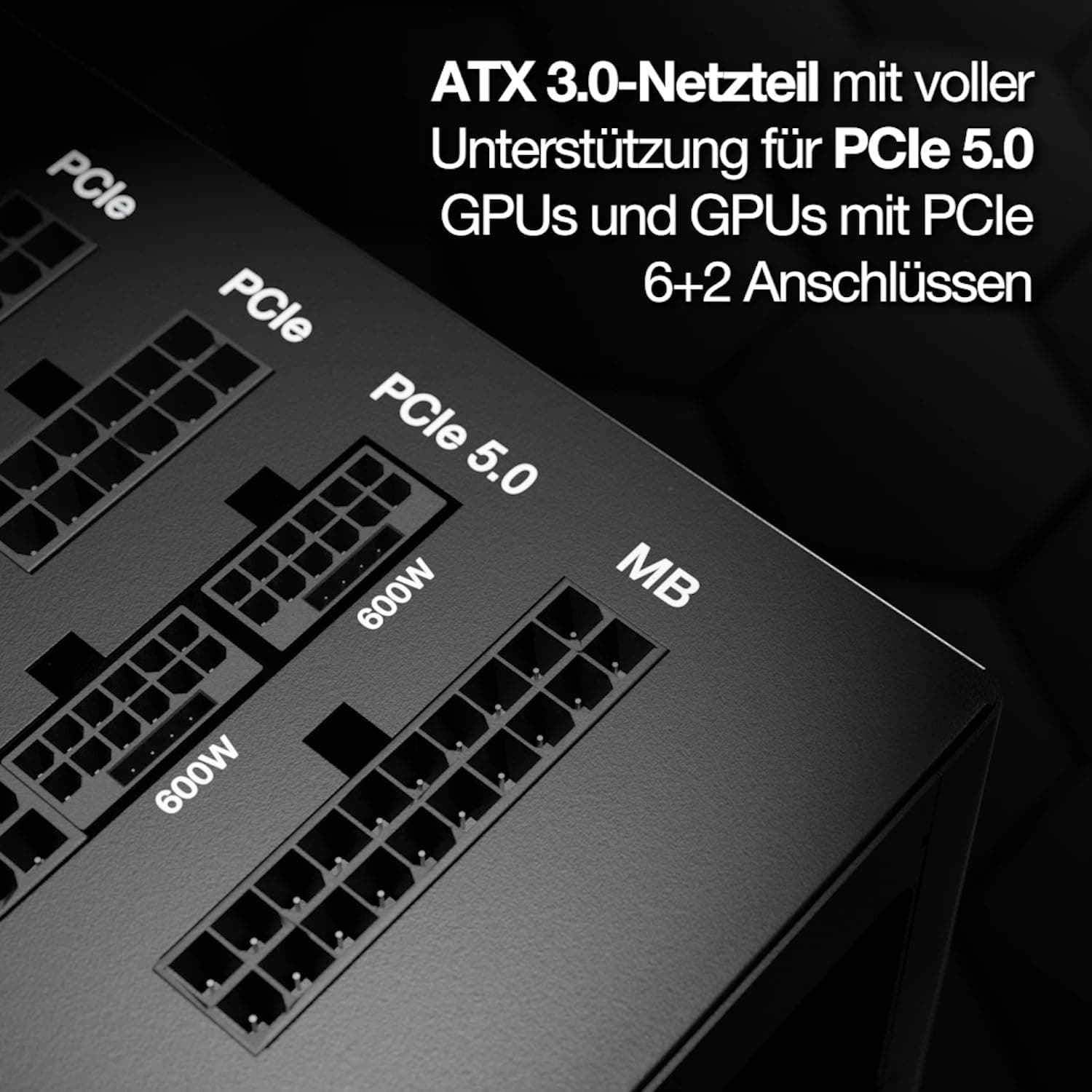 be quiet! Straight Power 12 850W, ATX 3.1, 80 Plus Platinum, nahezu unhörbarer Silent Wings Lüfter, für PCIe 5.1 und PCIe 6+2 Grafikkarten, 12V-2x6 Kabel enthalten, BN337 Bild 5