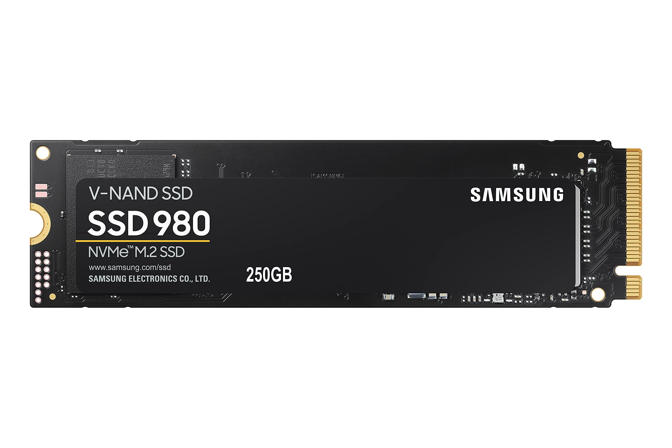 Samsung 980 NVMe M.2 SSD, 250 GB, PCIe 3.0, 2.900 MB/s Lesen, 1.300 MB/s Schreiben, Interne SSD für Gaming und Alltagsanwendungen, MZ-V8V250BW Bild 2