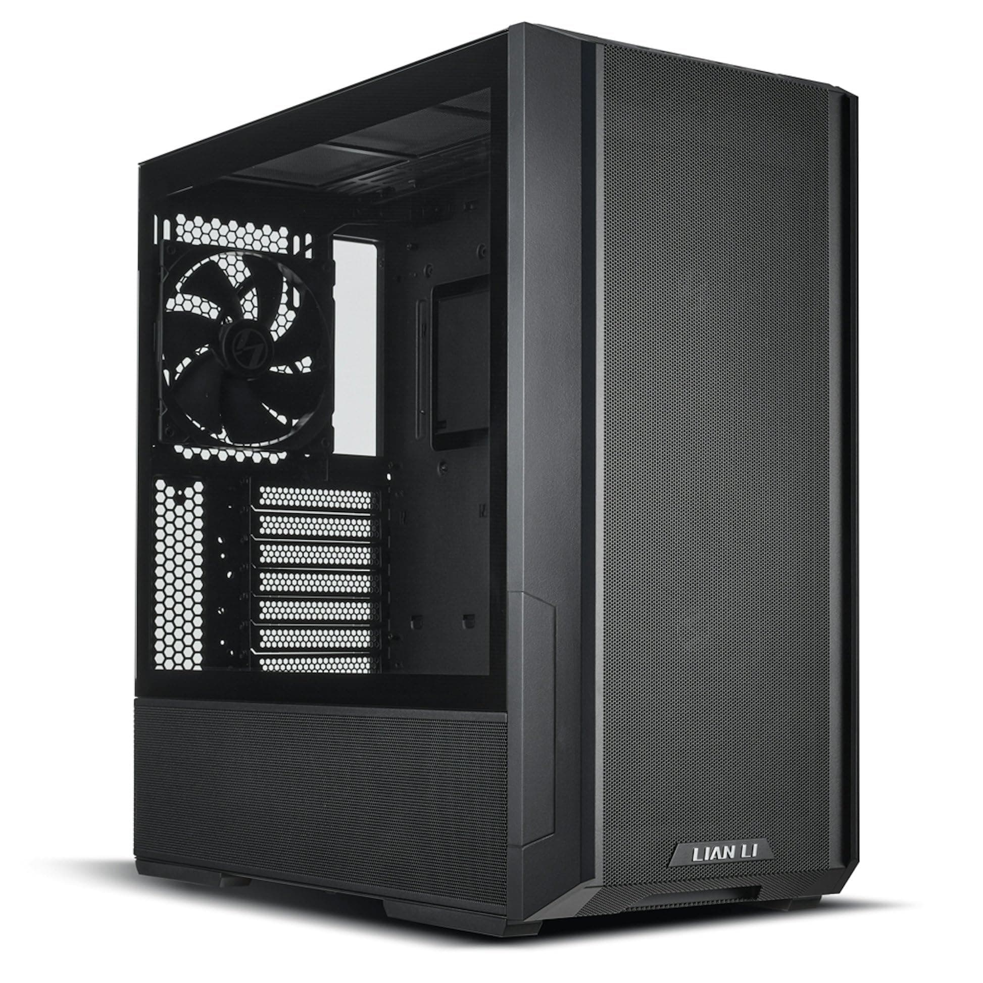 Lian Li LANCOOL 216X PC-Gehäuse - 392 mm GPU-Größe - Design mit hohem Luftstrom - inklusive 160-mm-Lüftern, Stahl, Midi-Tower, Schwarz 216 (nicht RGB)