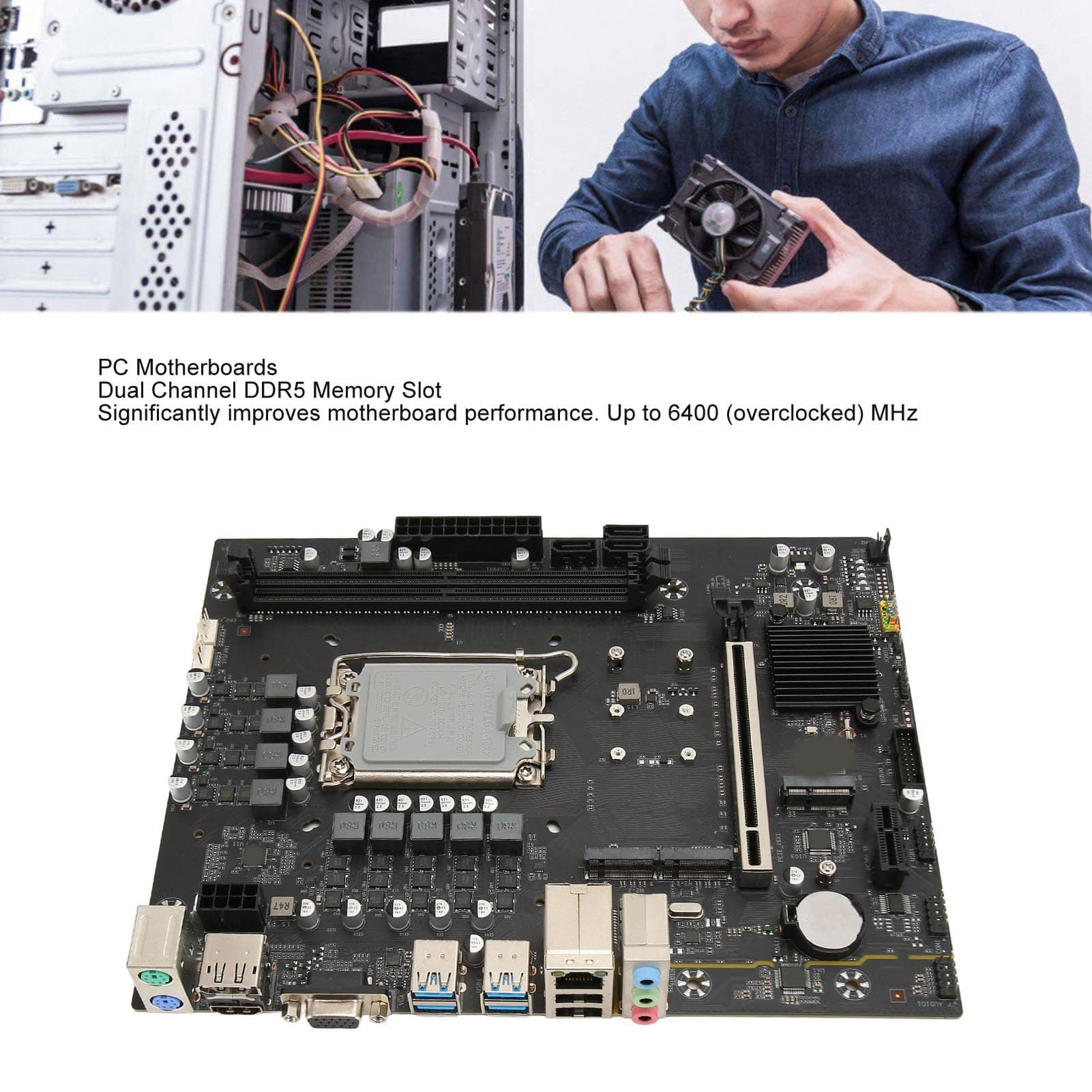 Gaming-Mainboard B760 M5, Unterstützt LGA 1700 Prozessoren, DDR5 Dual-Channel, PCIe 4.0, Ultraschnelle Konnektivität Bild 3
