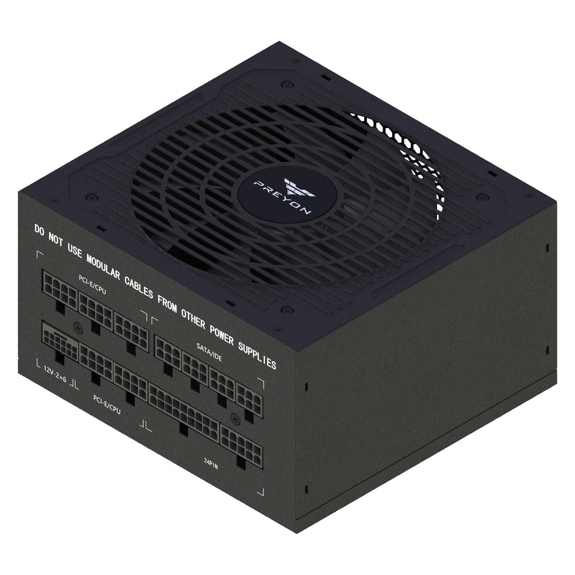 PREYON Eagle Power Gaming 750–1000W Netzteil 80+ Gold – Modular, Leise, Kompakt, Für Gamer & Kreative, 600W GPU-Support, Japanische Kondensatoren, Hohe Effizienz, Premium-Design