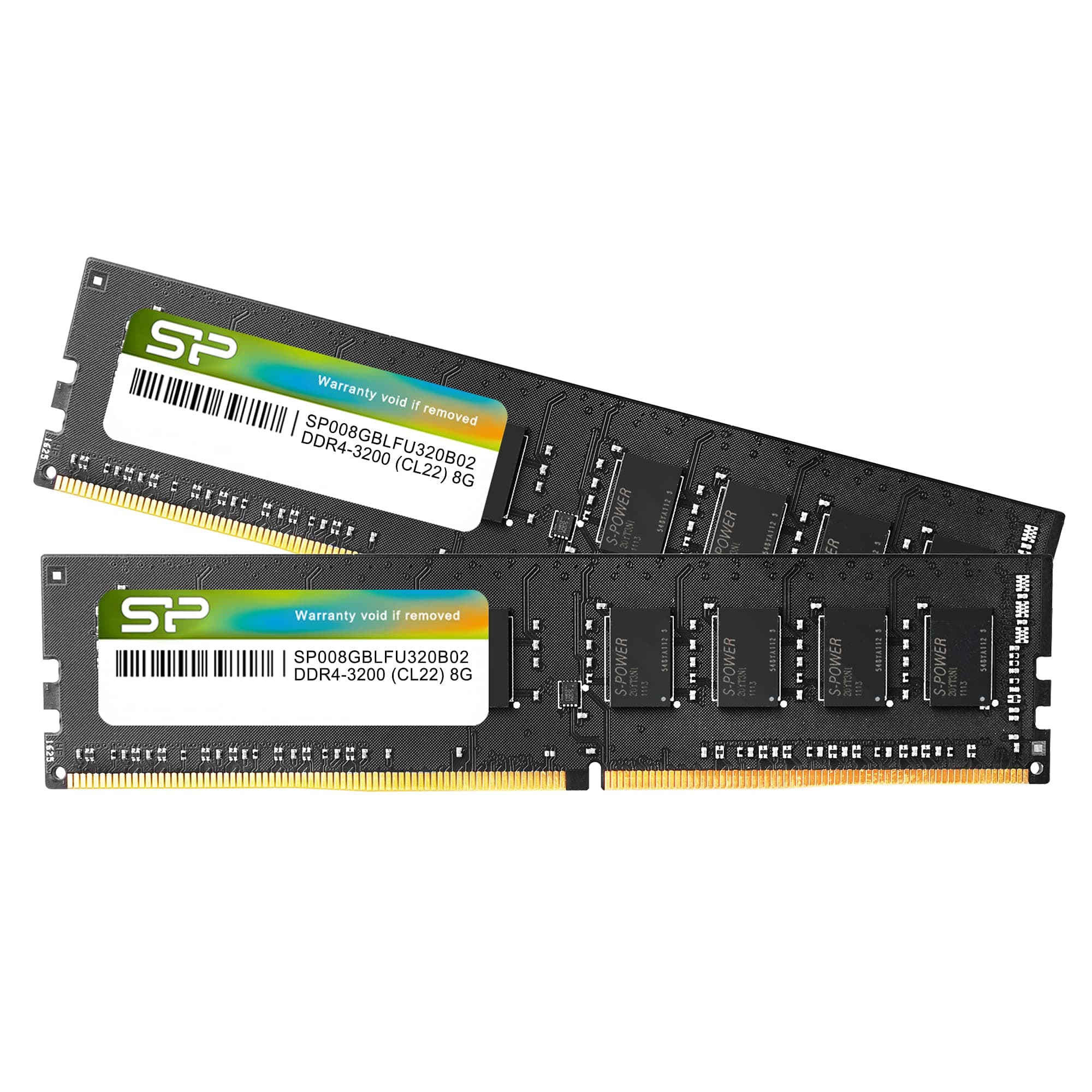 Silicon Power DDR4 16GB Kit (8GB x2) 3200MHz (PC4-25600) CL22 UDIMM 288-Pin Desktop-Speicher Bild 2