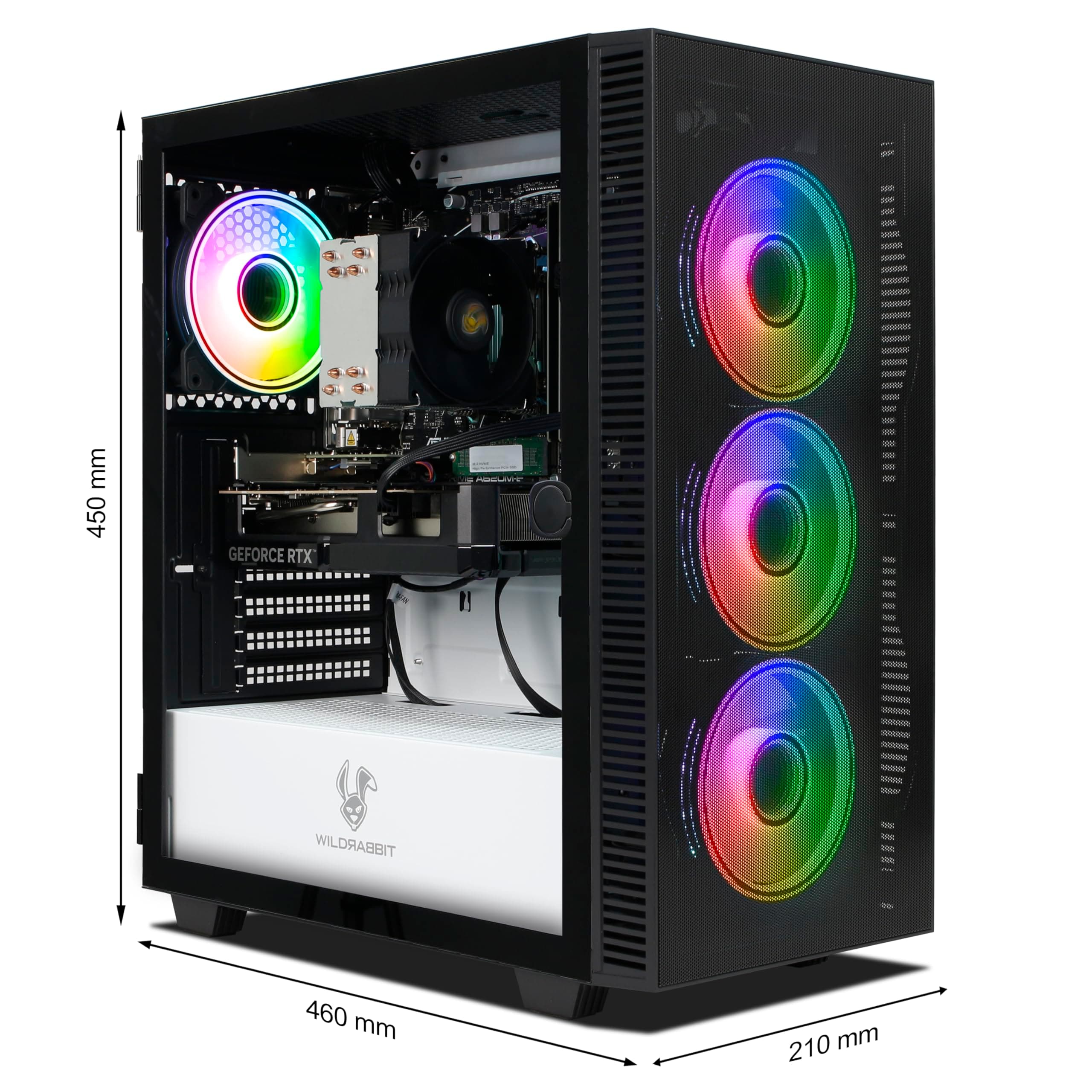 Ankermann Nexo Gaming PC | AMD Ryzen 5 9600X | Nvidia GeForce RTX 5060 Ti 16GB | 32GB DDR5 RAM | 1TB NVMe SSD | Windows 11 | WLAN & Bluetooth Bild 3