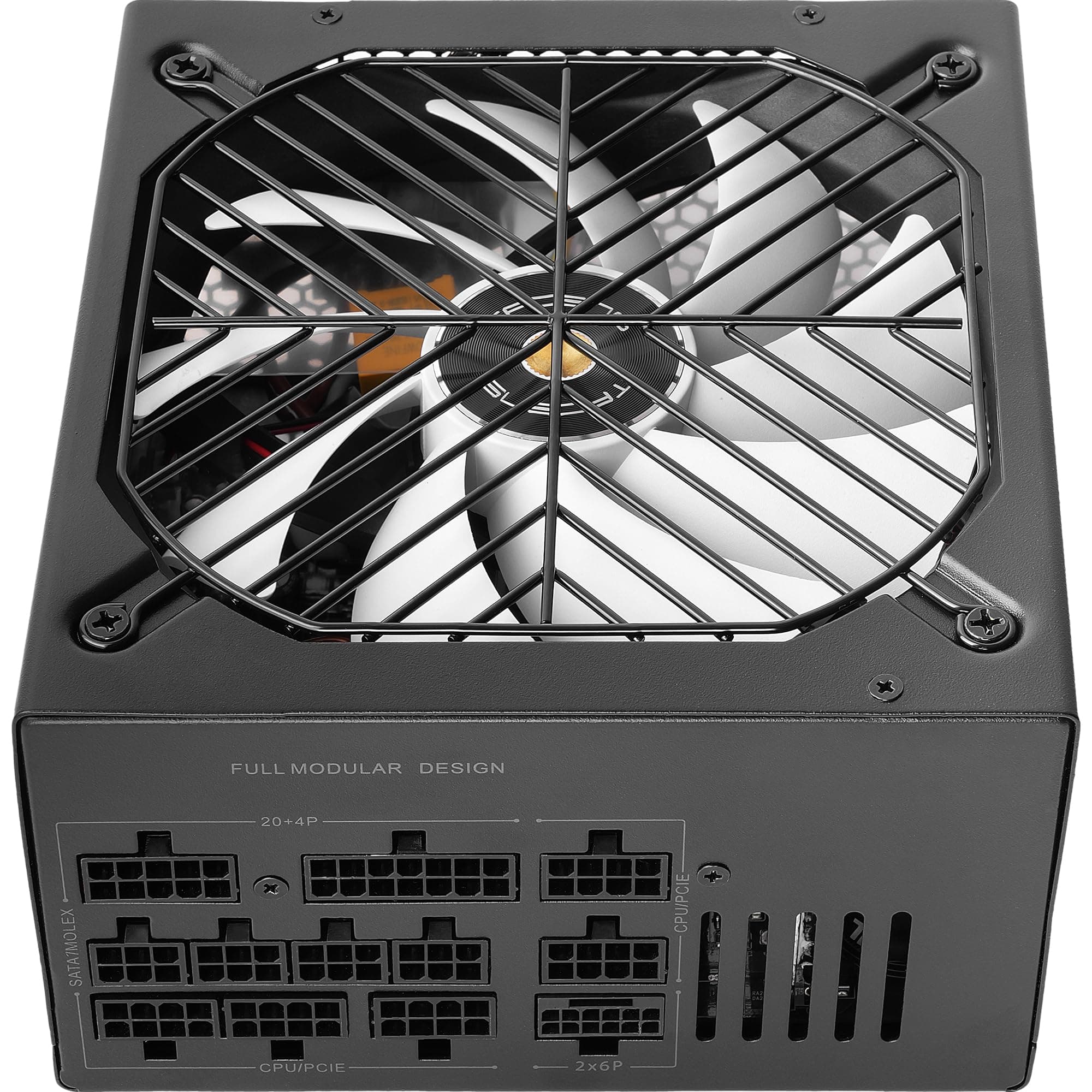 Tacens Valeo V 800M, ATX 3.1 Netzteil 800W, 10 Jahre Garantie, 80Plus Silver, AI2-RPM FDB 140mm Lüfter, Japanische Kondensatoren 105°C, Modulares Kabelmanagement, PCIe 5.1 und 12V 2x6, schwarz 1VV800M Bild 5