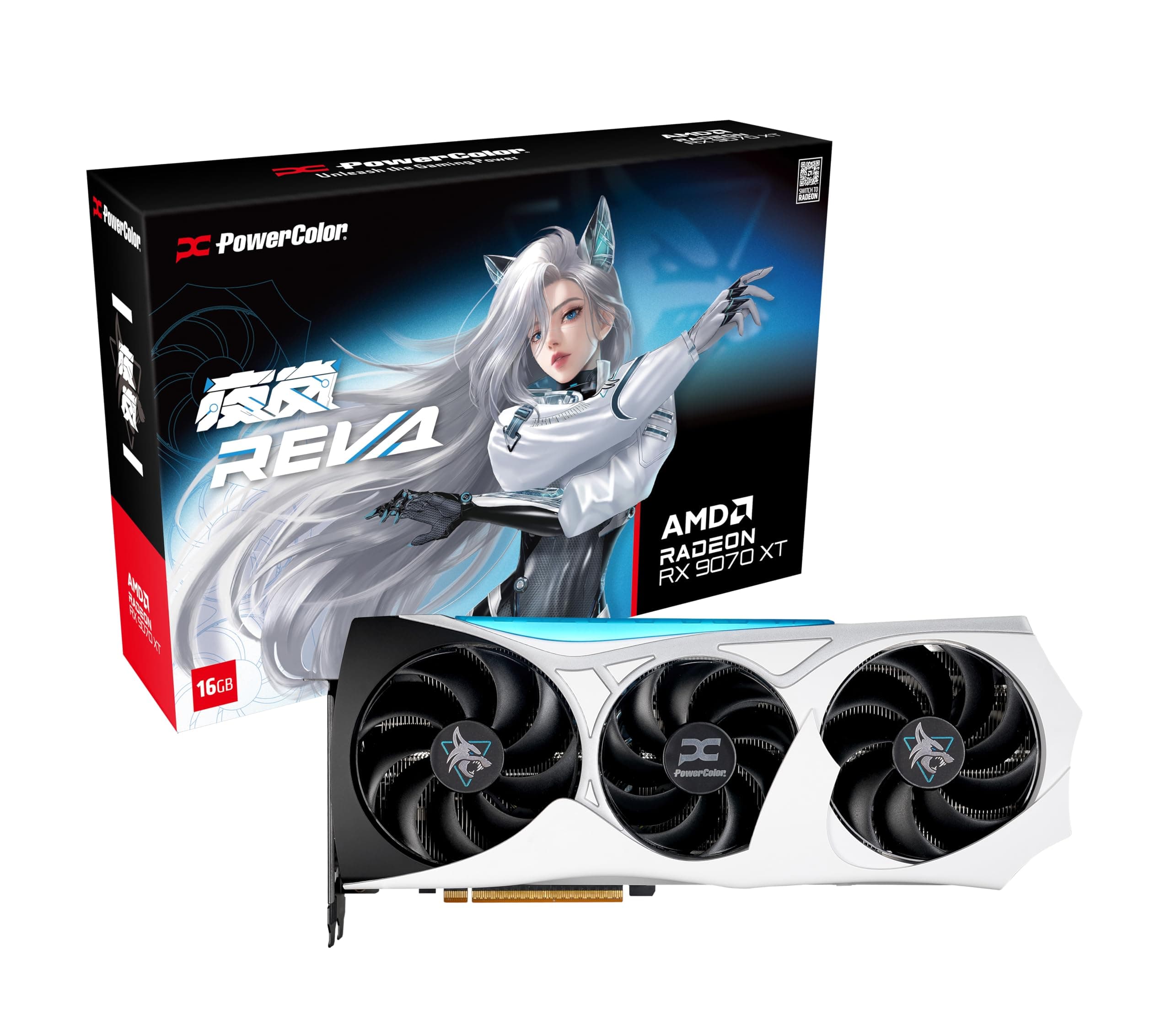 VGA PowerColor Radeon Hellhound Reva OC RX 9070 XT 16GB GDDR6 Bild 2