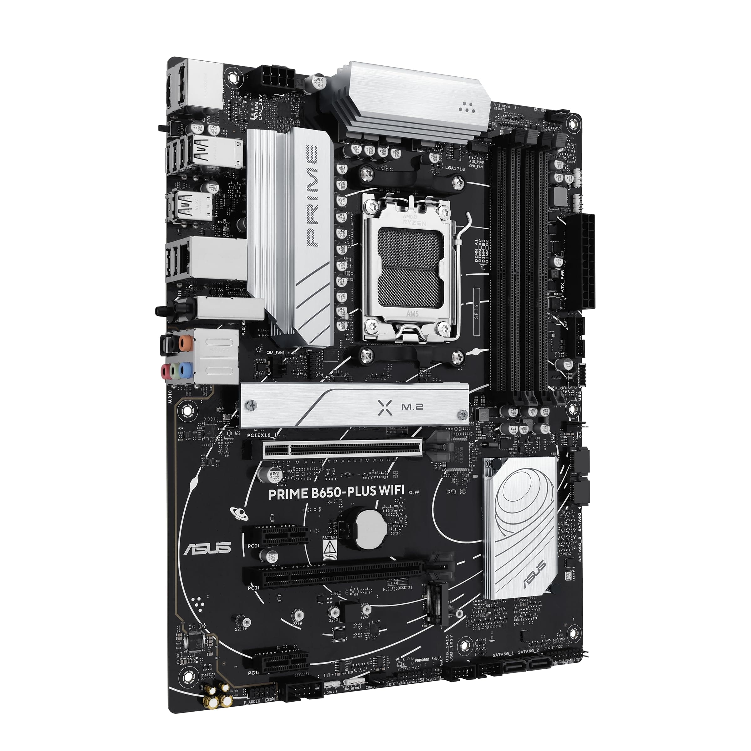 ASUS Prime B650-PLUS WiFi AMD B650 AM5 Ryzen™ Desktop 9000 8000 & 7000 ATX Motherboard, DDR5, PCIe 5.0 M.2, 2.5Gb LAN, WiFi 6E, HDMI™, SATA 6Gbps, USB Type-C®, BIOS Flashback™, Thunderbolt™ 4 Header PRIME|ATX B650-Plus|M.2x2|WiFi6E Bild 5