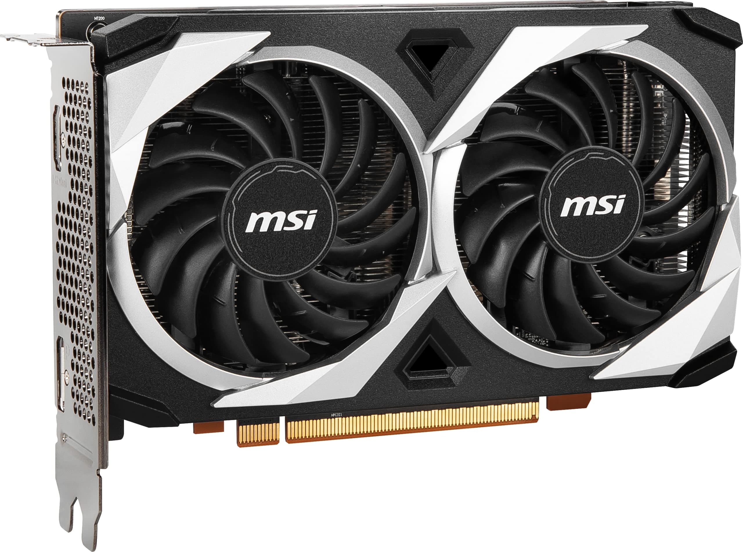 MSI Radeon RX 6500 XT MECH 2X 4G OC Gaming Grafikkarte - GPU 2685/2825 MHz, 4000MB DDR6 Speicher V508-003R Schwarz Radeon RX 6500 XT MECH 2X 4G OC Single Bild 5