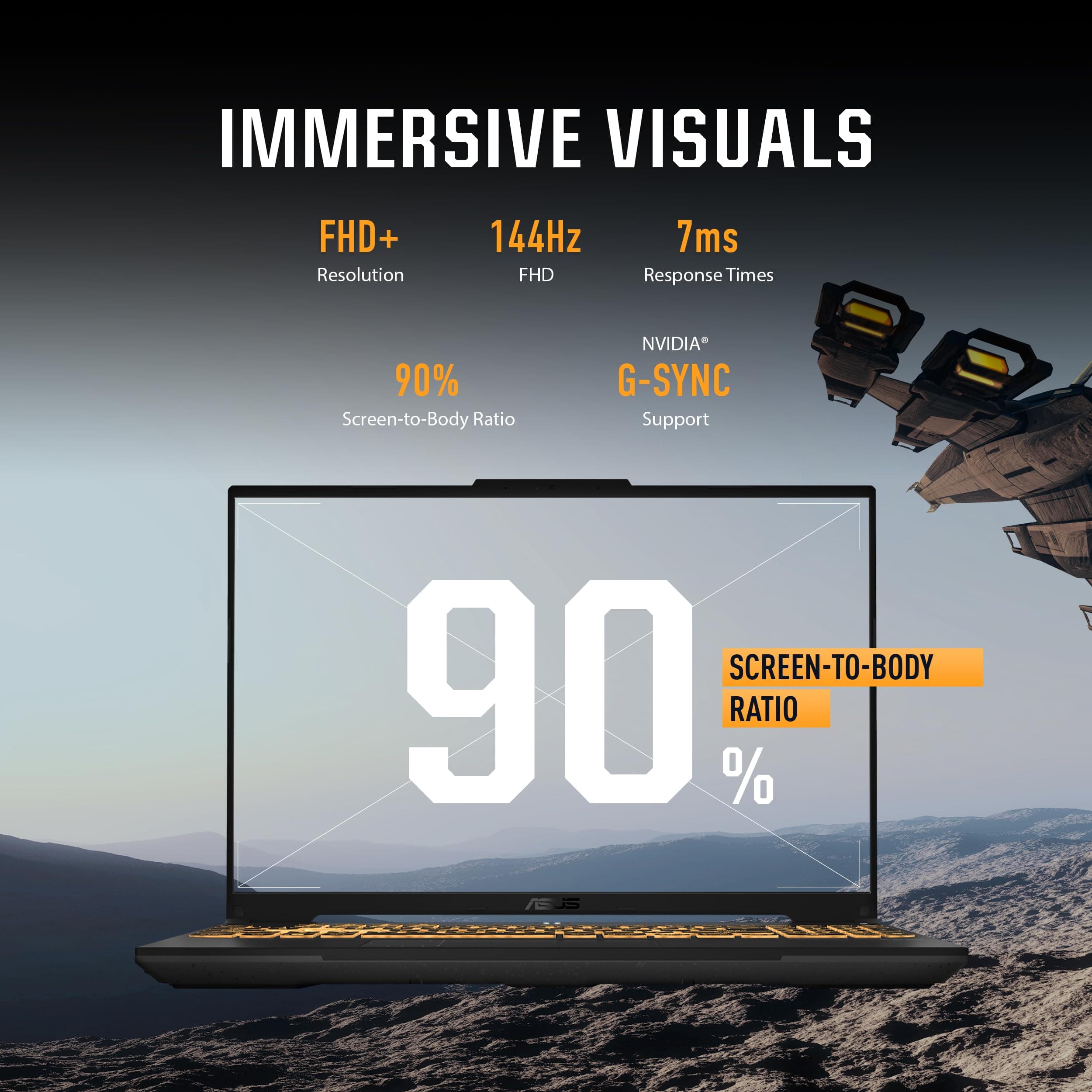 ASUS TUF Gaming F16 (2024) Gaming Notebook, Display 16 Zoll FHD+ 144Hz IPS-Level 16:10, Intel Core i7-13620H, NVIDIA GeForce RTX 4050, 16GB DDR5, 512GB PCIe Gen4 SSD, Wi-Fi 6 RTX 4050 | Core i7 Bild 5