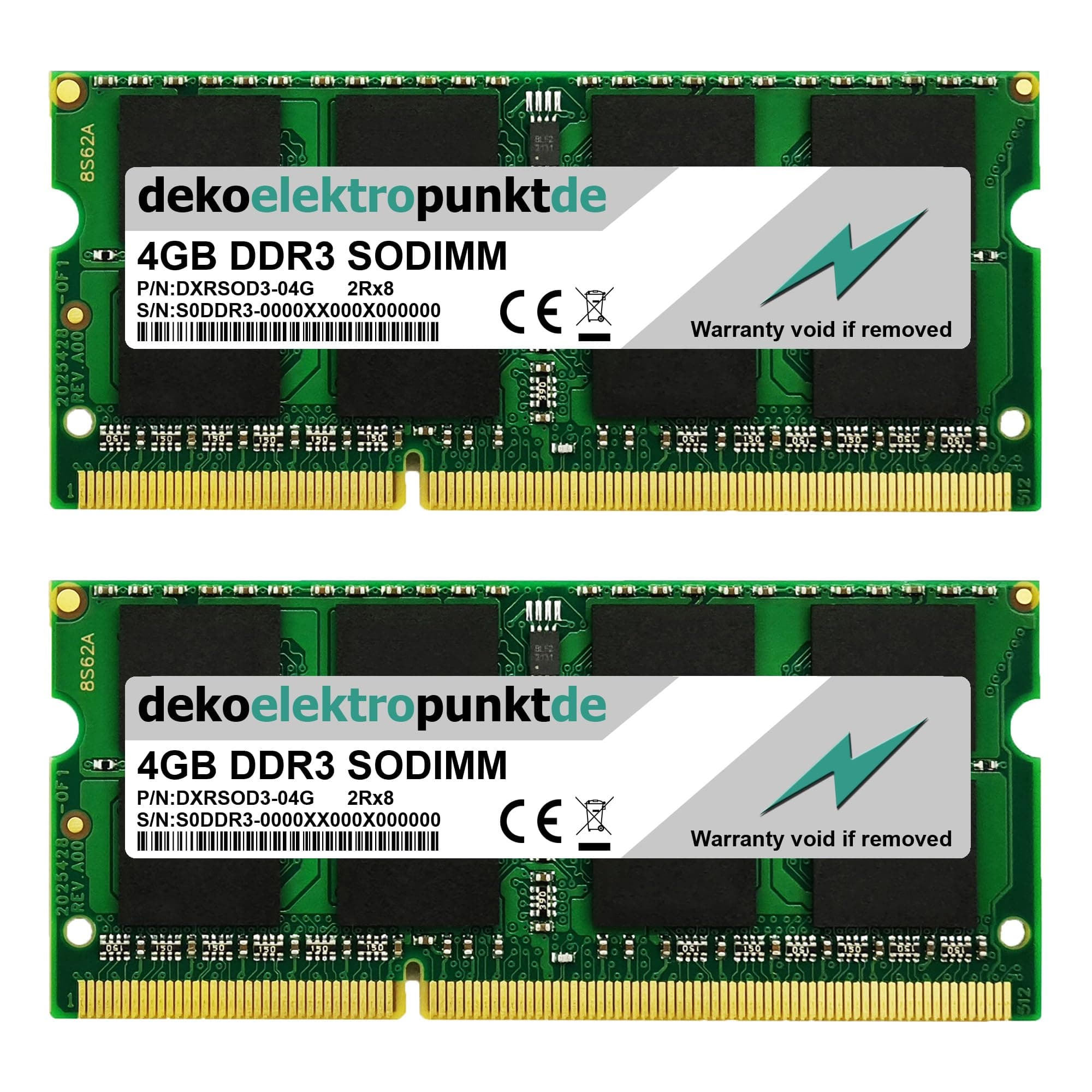 8GB Kit (2x4GB) Ram Speicher passend für Mac mini 2,7 Ghz Intel Core i7, Ersatz Arbeitsspeicher DDR3 SO-DIMM PC3 8GB (2x4GB) - DDR3