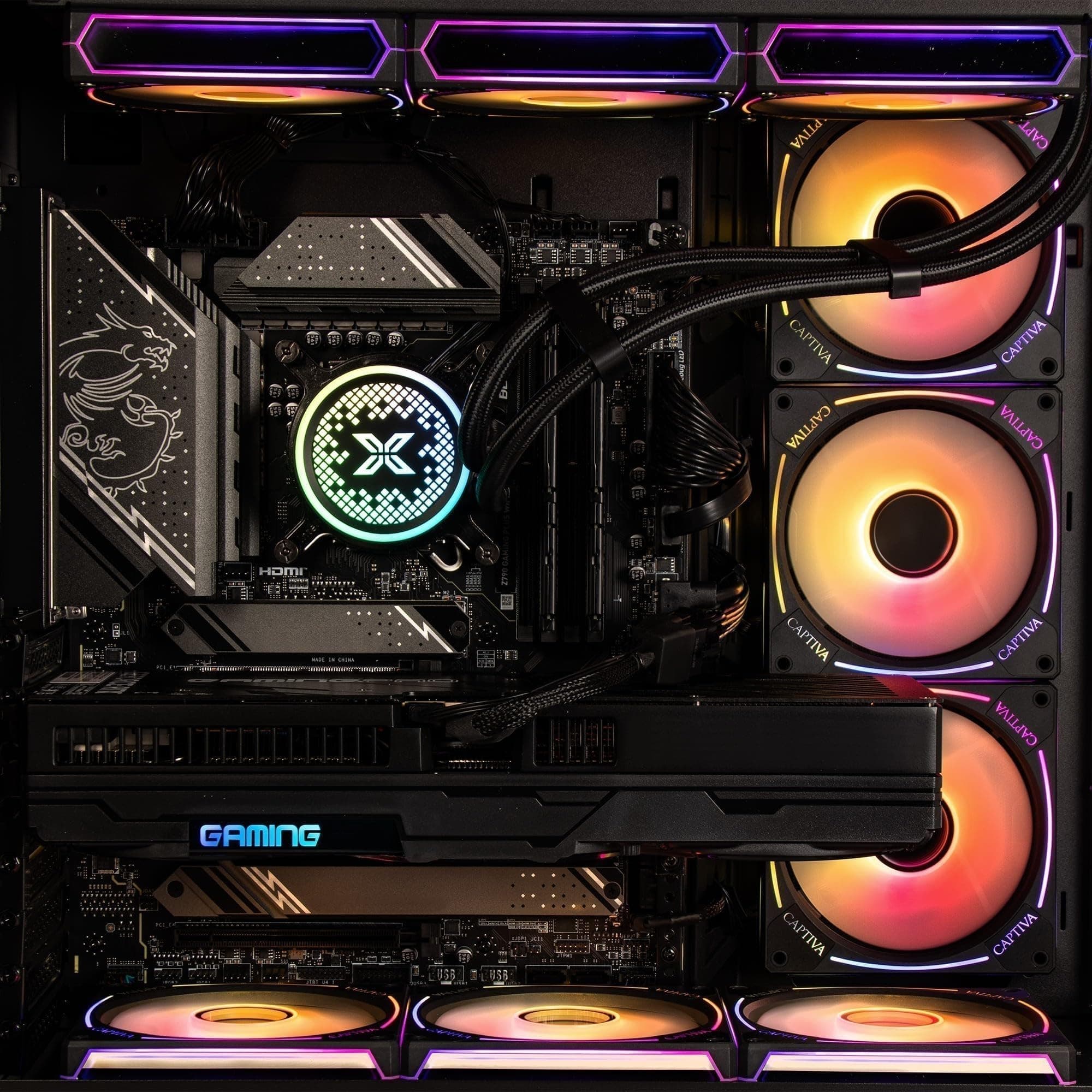 Captiva PC Highend Gaming R90-366 | AMD Ryzen 9 9950X3D | 64GB DDR5 RAM | NVIDIA GeForce RTX 5080 16GB | 2 TB SSD | 2 TB HDD | ohne OS Bild 7