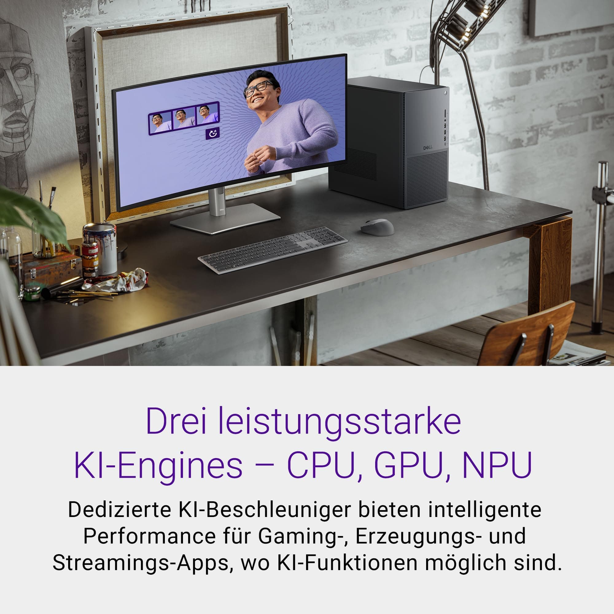 Dell Tower Plus EBT2250 Desktop-PC – Intel Core Ultra 7 265, 32GB DDR5 RAM, 1TB SSD, Nvidia Geforce RTX 5070, Windows 11 Pro, Wi-Fi 6E, Graphite Design, Intel Core Ultra 7 265 32 GB NVIDIA RTX 5070 Bild 5