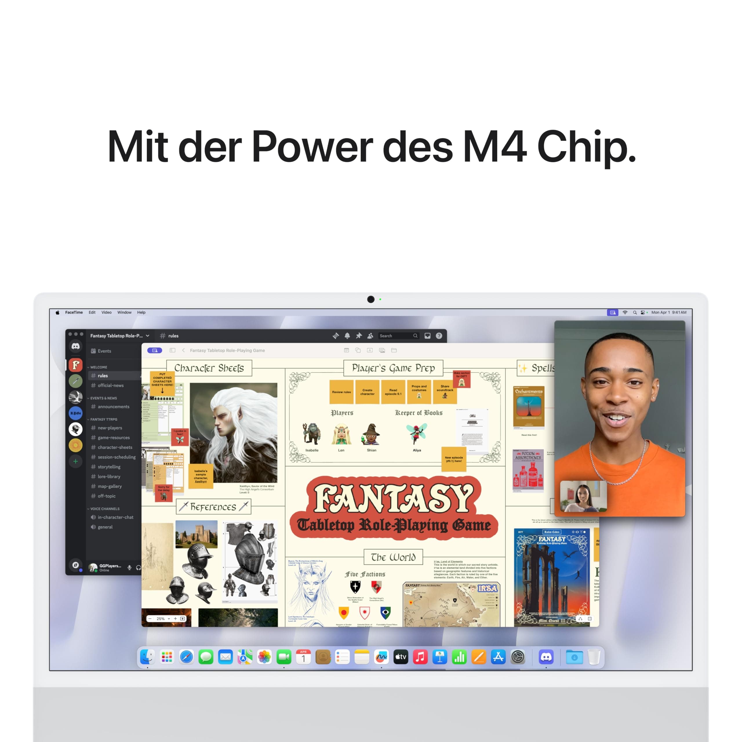 Apple iMac All-in-One Desktop-Computer mit M4 Chip mit 8 Core CPU und 8 Core GPU: 24" Retina Display, 16 GB gemeinsamer Arbeitsspeicher, 256 GB SSD Speicher, passendes Zubehör; Silber Bild 4
