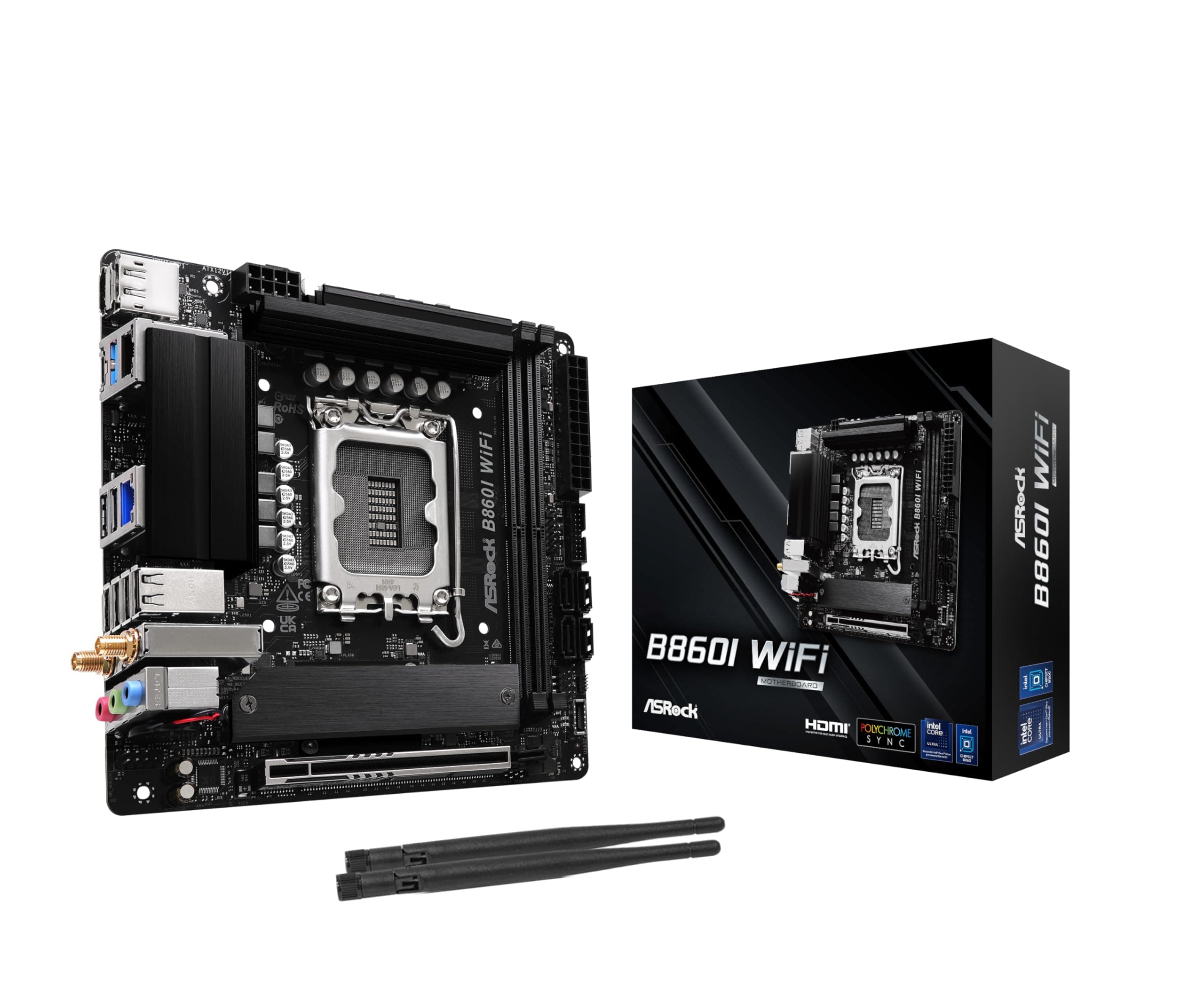 MB ASRock Intel 1851 B860I WiFi Bild 2