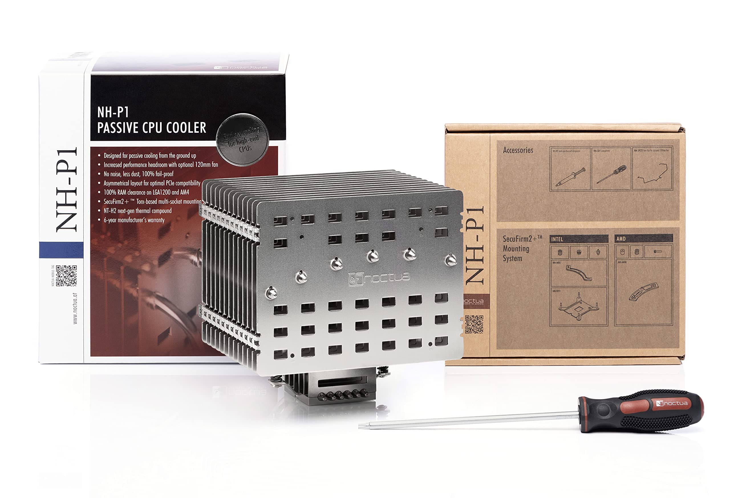 Noctua NH-P1, Passiv CPU-Kühler - Lüfterloser Kühlkörper für 100% Lautlose Kühlung Bild 7
