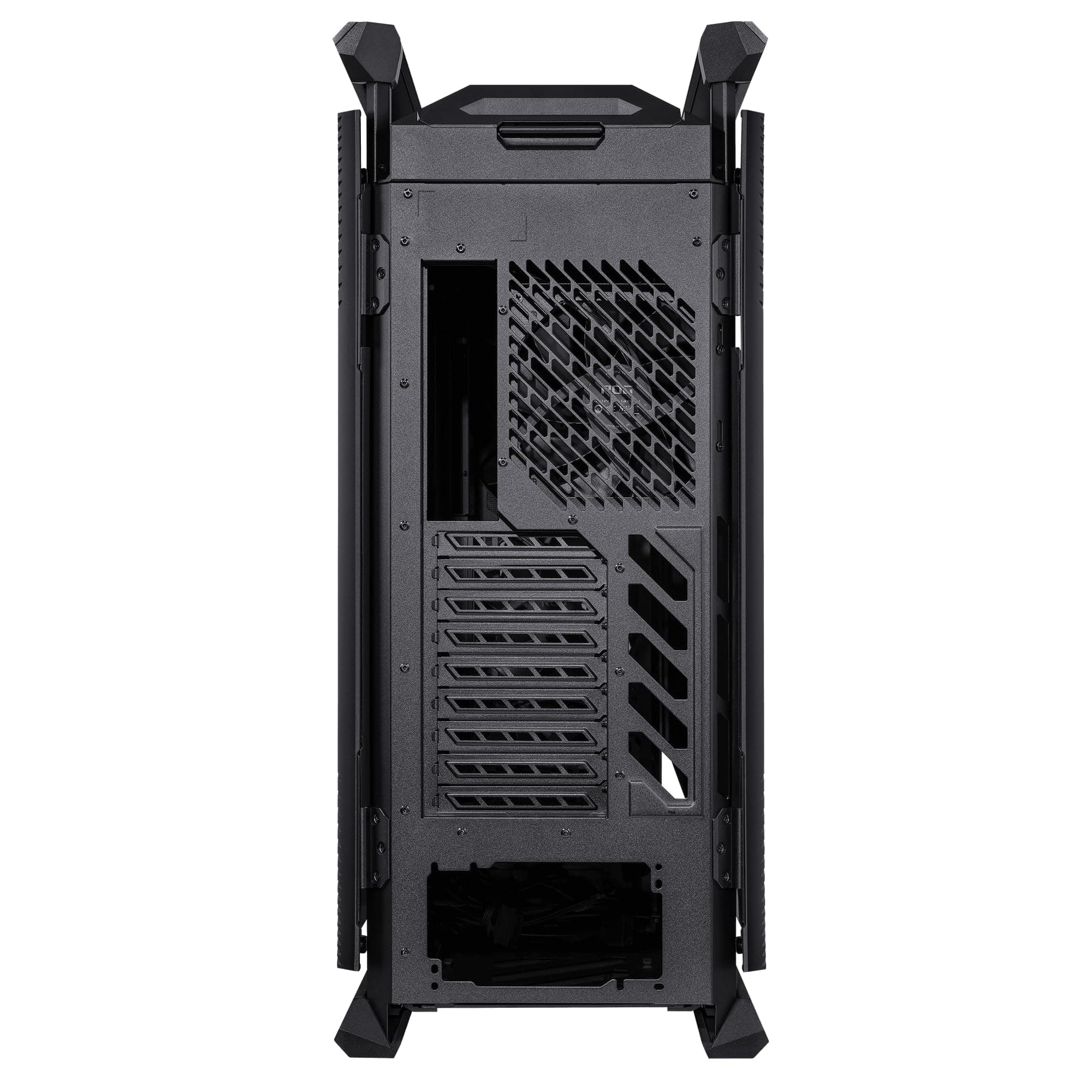 ASUS ROG Hyperion GR701 E-ATX RGB Gaming Gehäuse (420 mm Dual-Radiator-Unterstützung, 4X 140 mm-Lüfter, GPU-Halterung aus Metall, Aura Sync ARGB-Lüfter-Hub, 60W-Schnellladung, 2X USB-Typ-C) Bild 7
