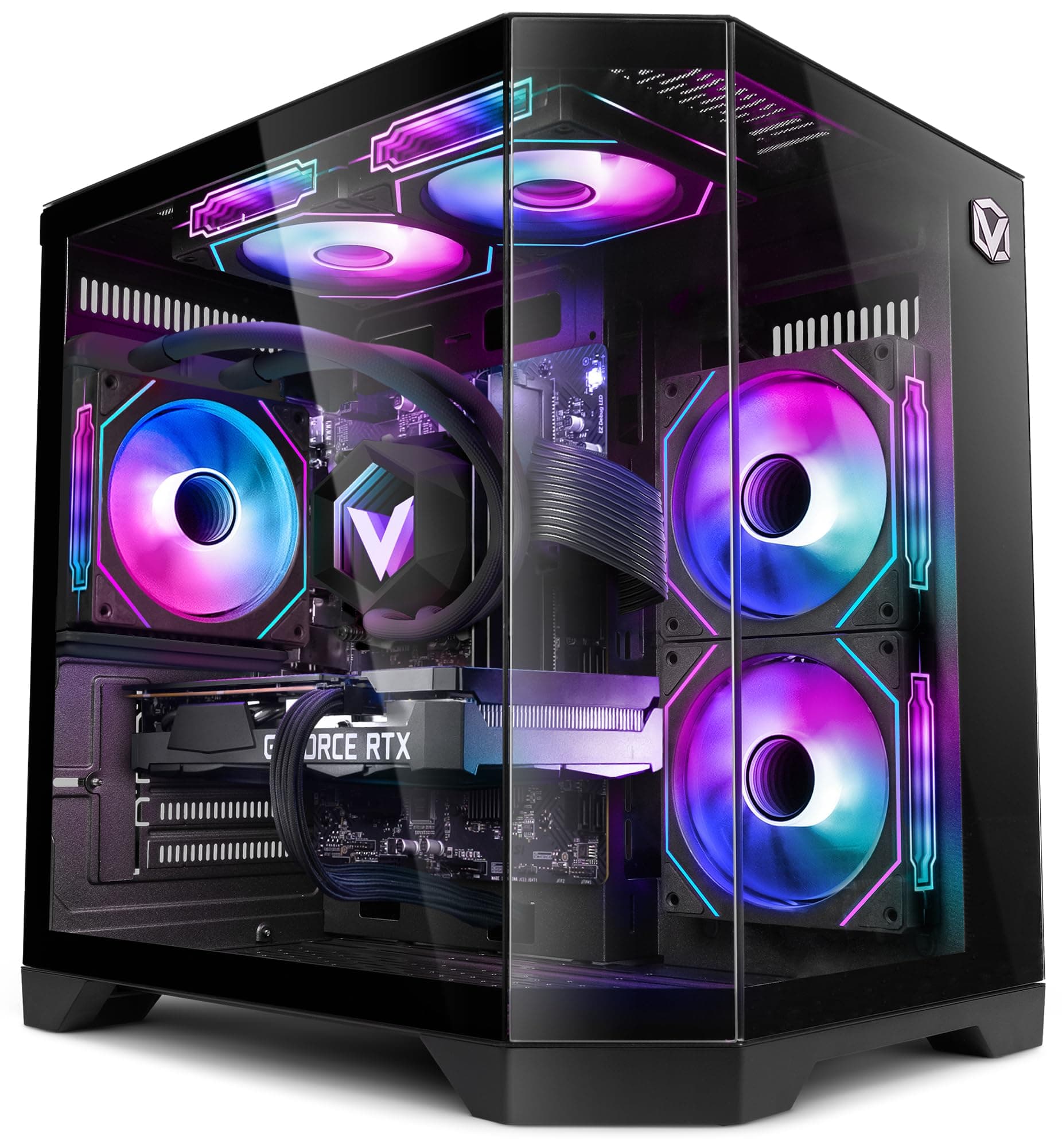 Vibox V-315 Gaming PC • AMD Ryzen 5 5500 6-Kern • AMD Radeon RX 9070 12GB • 16GB RAM • 1TB SSD • Windows 11 • WLAN 6 + Bluetooth 5.4 Weiß 1 TB 16 GB RX 9070 Windows 11 Home