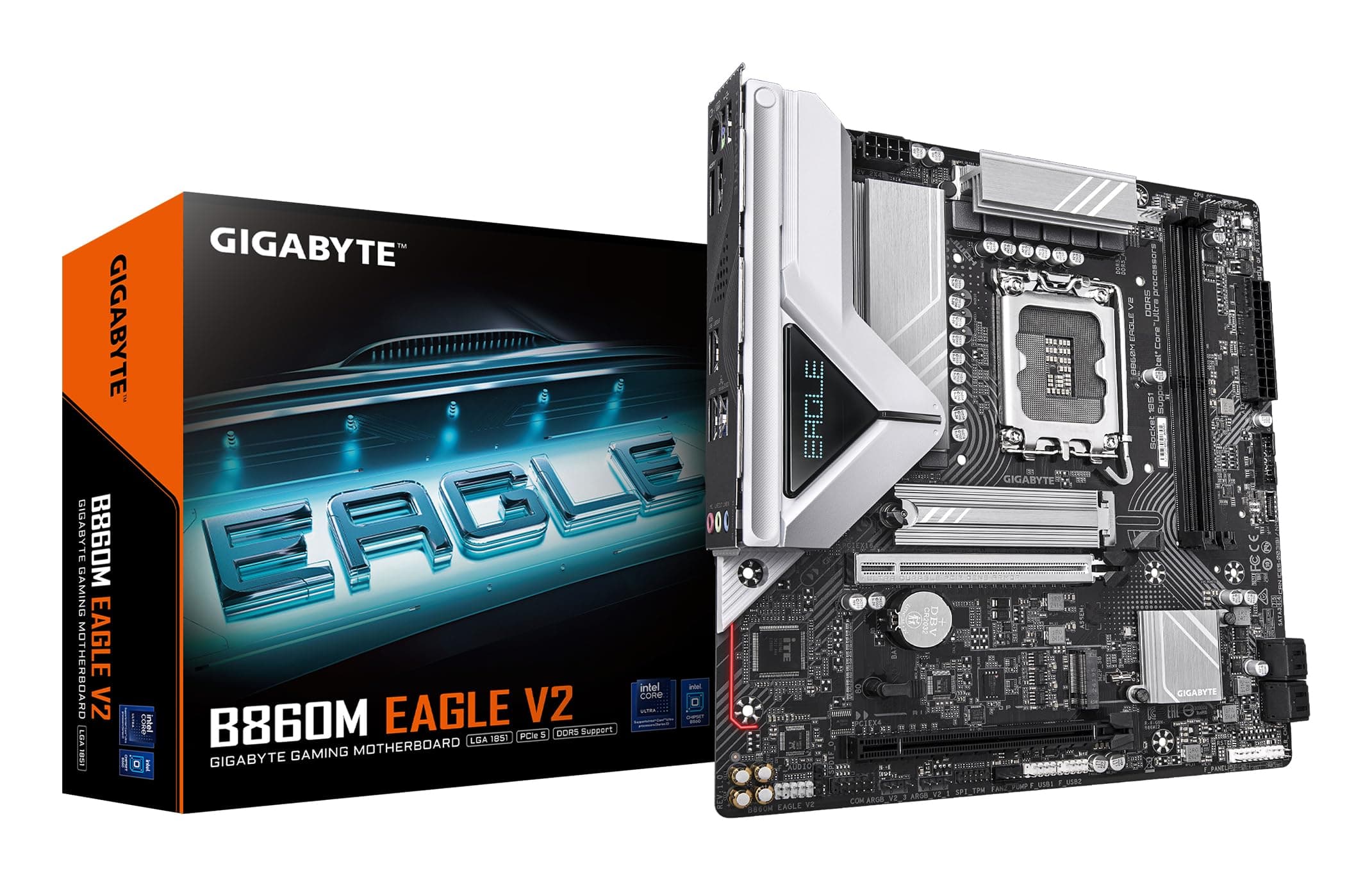 GIGABYTE B860M Eagle V2 Mainboard – Intel Core Ultra Serie Prozessoren, 6+1+2 Phasen VRM, bis zu 9066 MHz DDR5, 1x PCIe 5.0 + 1x PCIe 4.0 M.2, 2.5 GbE LAN, USB 3.2 Gen 1 Bild 2