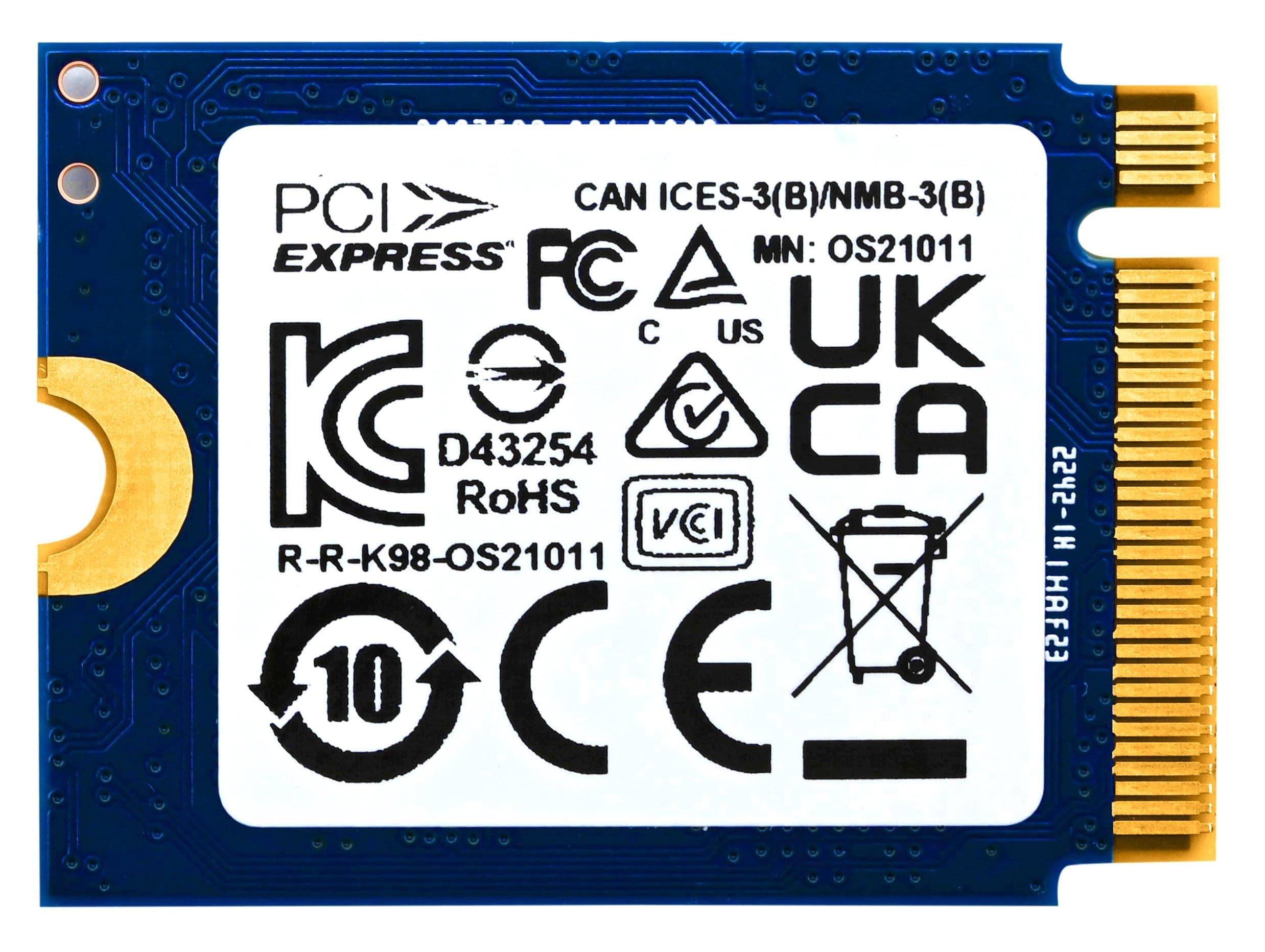 Kingston 1TB M.2 2230 PCIe Gen 4.0x4 NVMe SSD OM3PGP41024P-A0 Compatible with Steam Deck Surface Ally Mini PCs Bild 3