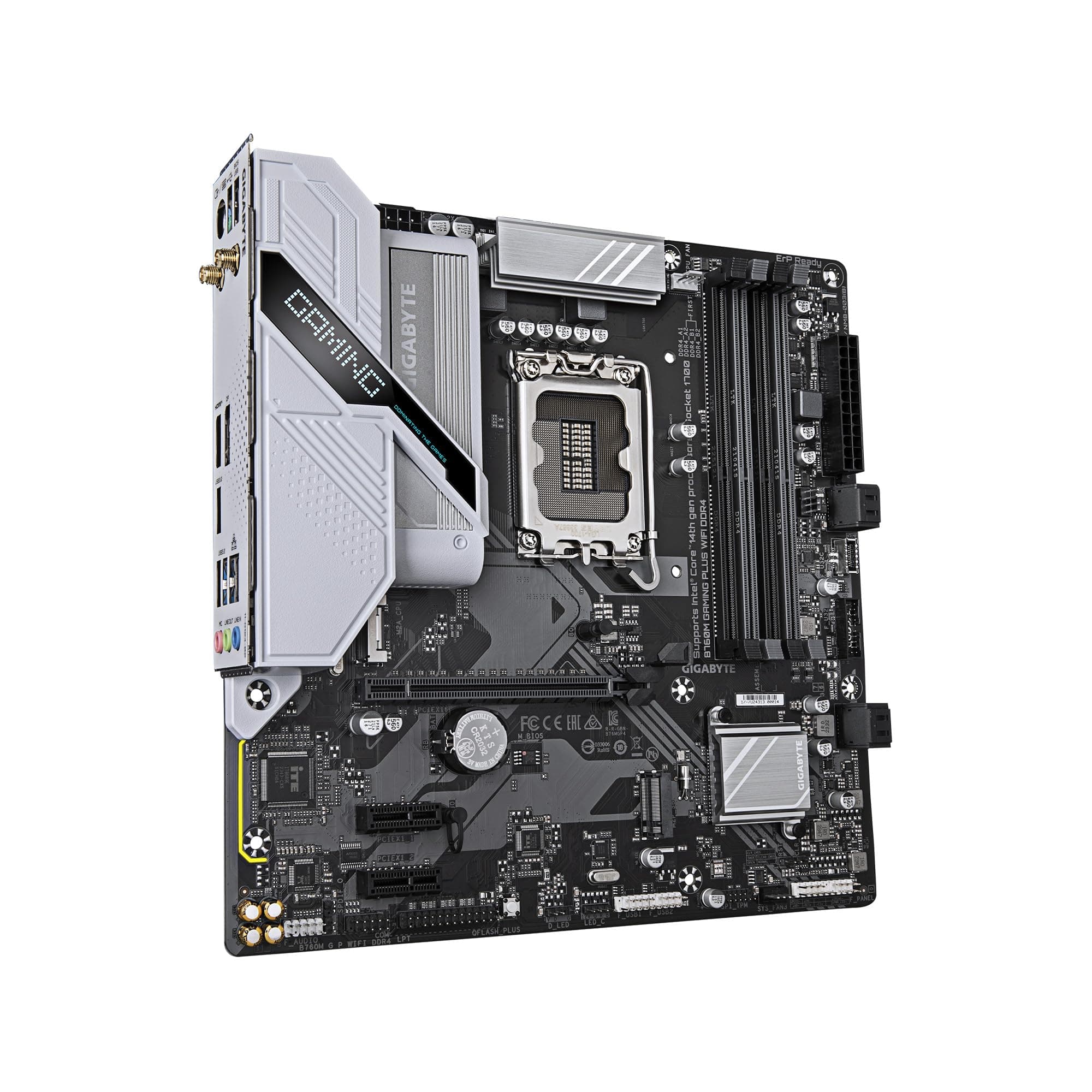 GIGABYTE B760M Gaming Plus WiFi DDR4 LGA 1700 Intel B760 M-ATX Motherboard mit DDR4, 2* M.2, PCIe 4.0, Front USB 3.2 Gen 1 Type-C, WiFi 6 GbE LAN, Q-Flash Plus, PCIe EZ-Latch Bild 5