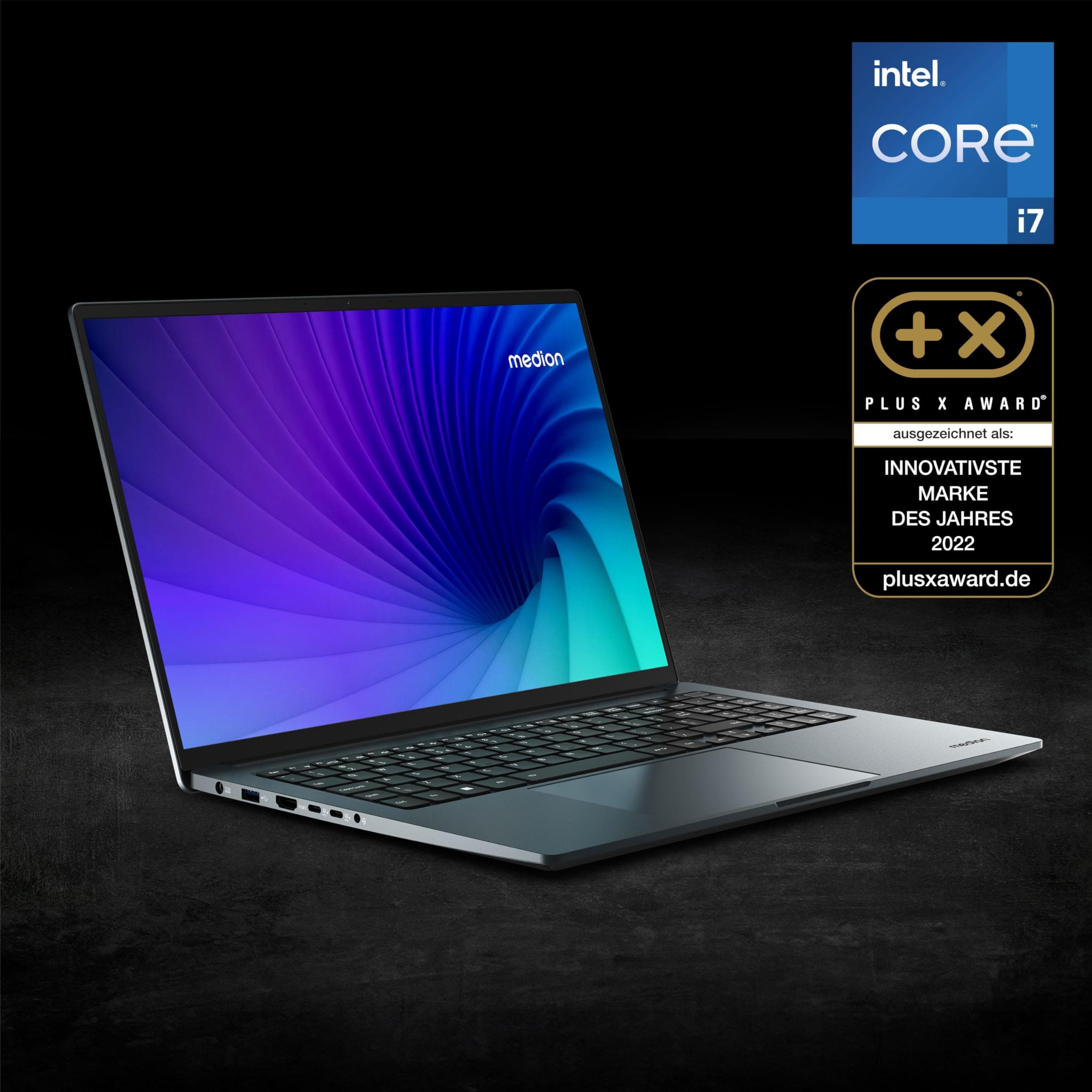 MEDION 40,6 cm (16 Zoll QHD+ 120Hz) P10 Laptop (Intel Core i7-13620H, 16GB DDR5 RAM, 1TB PCIe SSD, GeForce RTX 3050 4GB GDDR6, 100% sRGB, FHD Webcam, WLAN, Win 11) Intel core i7 13. Gen 16.0 GB 1000.0 GB Nvidia Geforce RTX 3050 MD62615 Bild 2