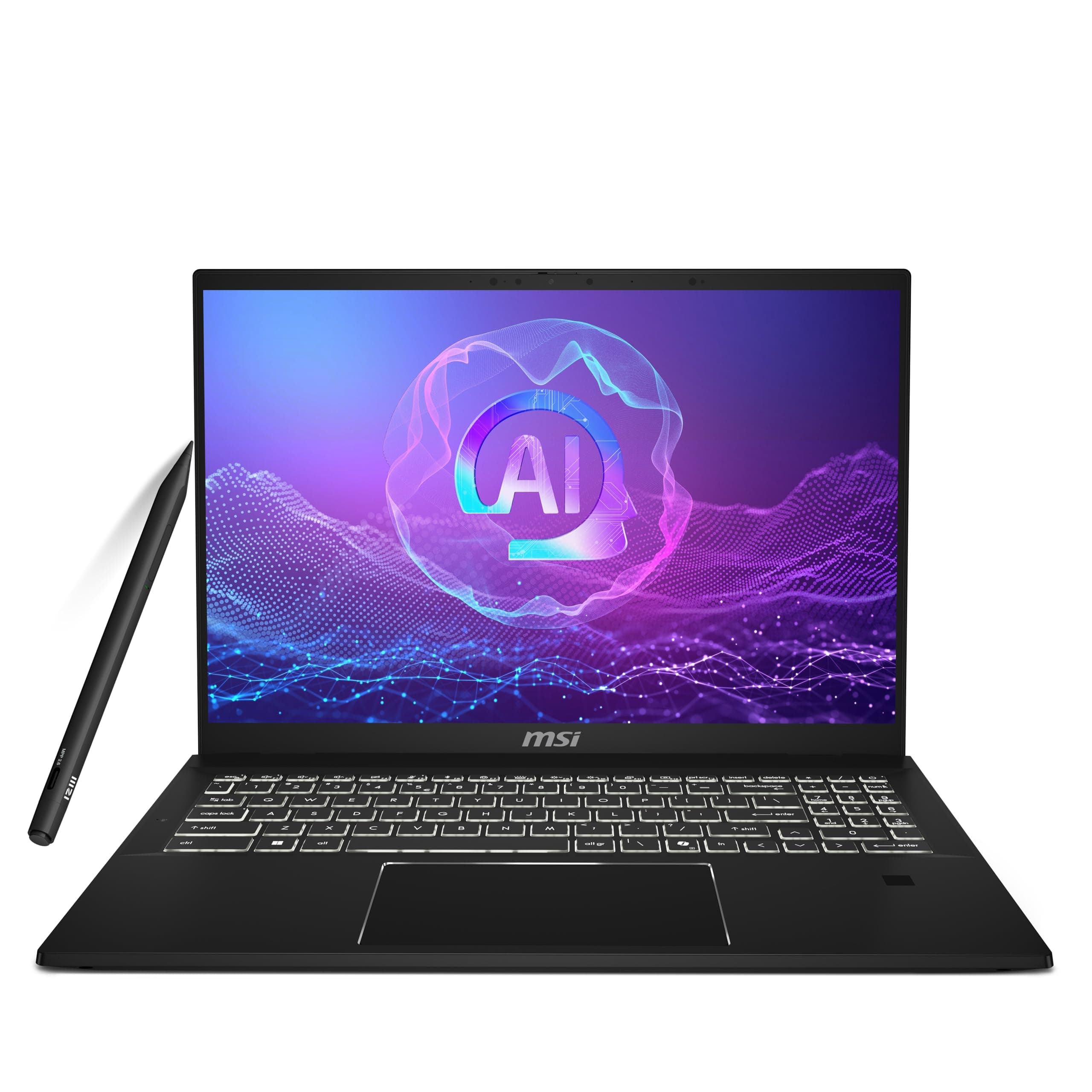 msi SummitPro 16 AI A2HVETG-061IT Notebook, 16 Zoll QHD+ 165Hz Touch, Intel Core Ultra 9 285H, Nvidia RTX 4050 6GB GDDR6, LPDDR5 32GB, 1TB PCIe4, WiFi7, Win 11P, Pen 2 [Layout und Garantie Italienisch Core Ultra 9 285H RTX 4050 16 Zoll Bild 2
