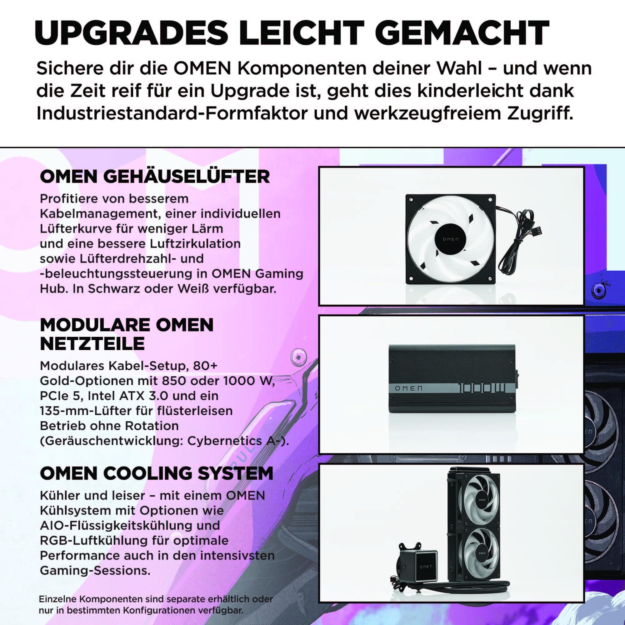 HP Omen GT16-0274ng 35L Gaming Desktop PC, AMD Ryzen 7 8700F, 32 GB DDR5-SDRAM, 1 TB SSD, NVIDIA GeForce RTX 5070, Tower PC, Windows 11 Home, Schwarzes Metall mit Glas Blende AMD Ryzen 7 8700F NVIDIA GeForce RTX 5070 Bild 7