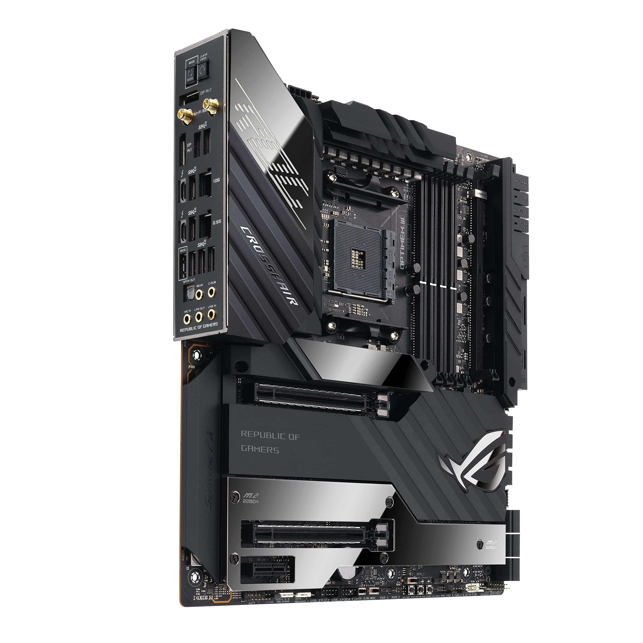 ASUS ROG Crosshair VIII Extreme AMD X570 Gaming-Mainboard (EATX, 18+2 Leistungsstufen, PCIe 4.0, WiFi 6Ef, SATA 6Gb/s, fünf M.2-Steckplätzen, USB 3.2 Gen) Bild 5