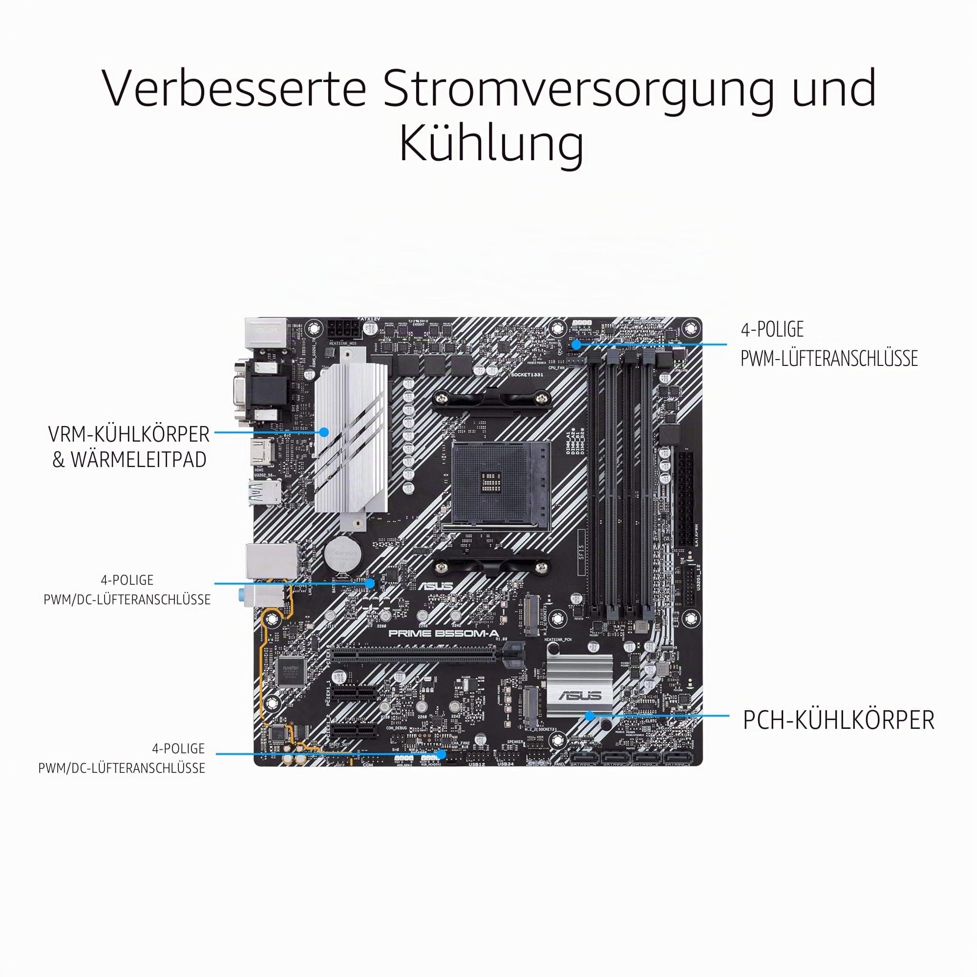 Asus PRIME B550M-A 90MB14I0-M0EAY0 DIY Bild 5