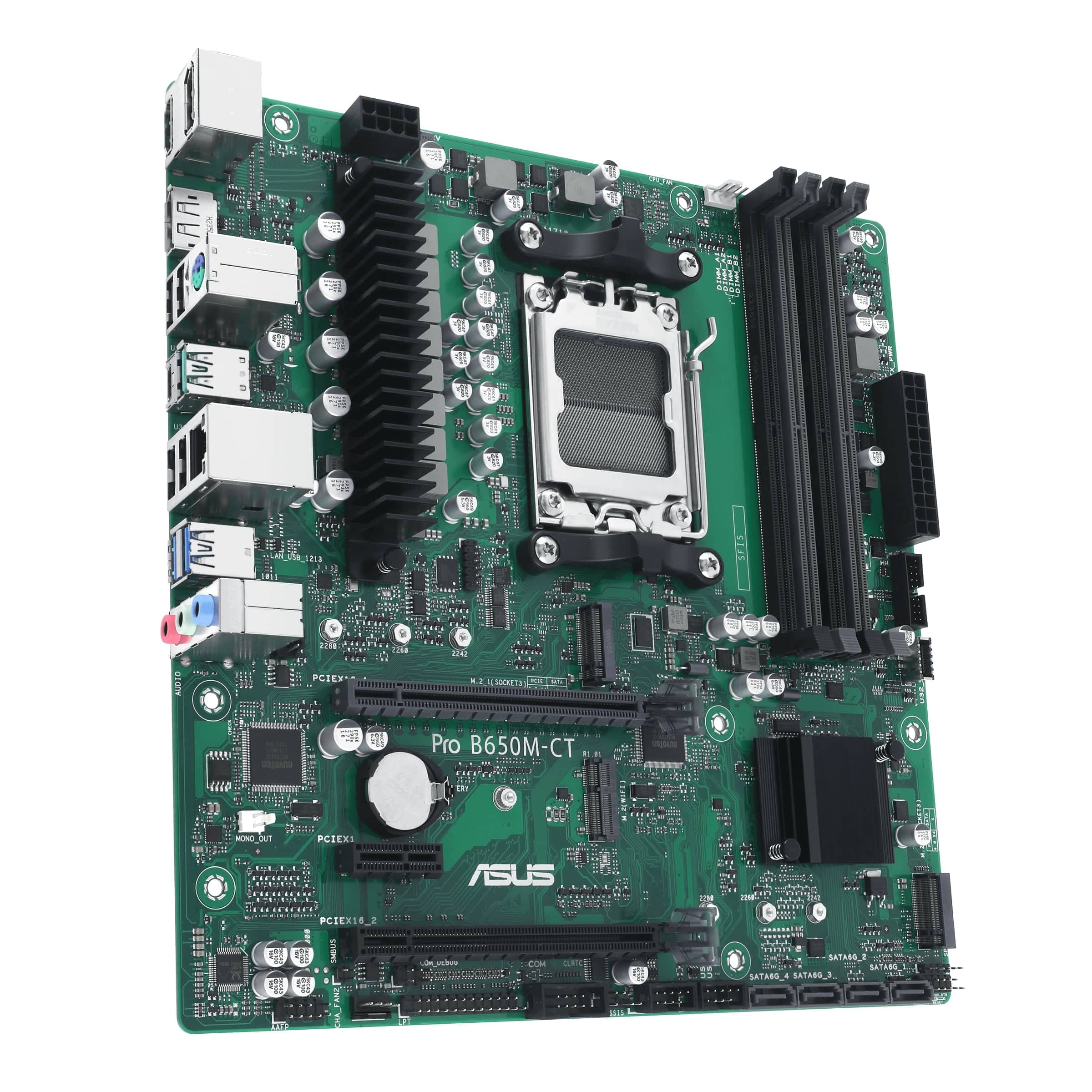 ASUS Pro B650M-CT-CSM Business Mainboard Sockel AMD AM5 (Ryzen 7000, Micro-ATX, DDR5 Speicher, PCIe 5.0, USB 3.2 Gen 2, Commercial BIOS Kit) M-CT-CSM ProArt B650 Bild 7