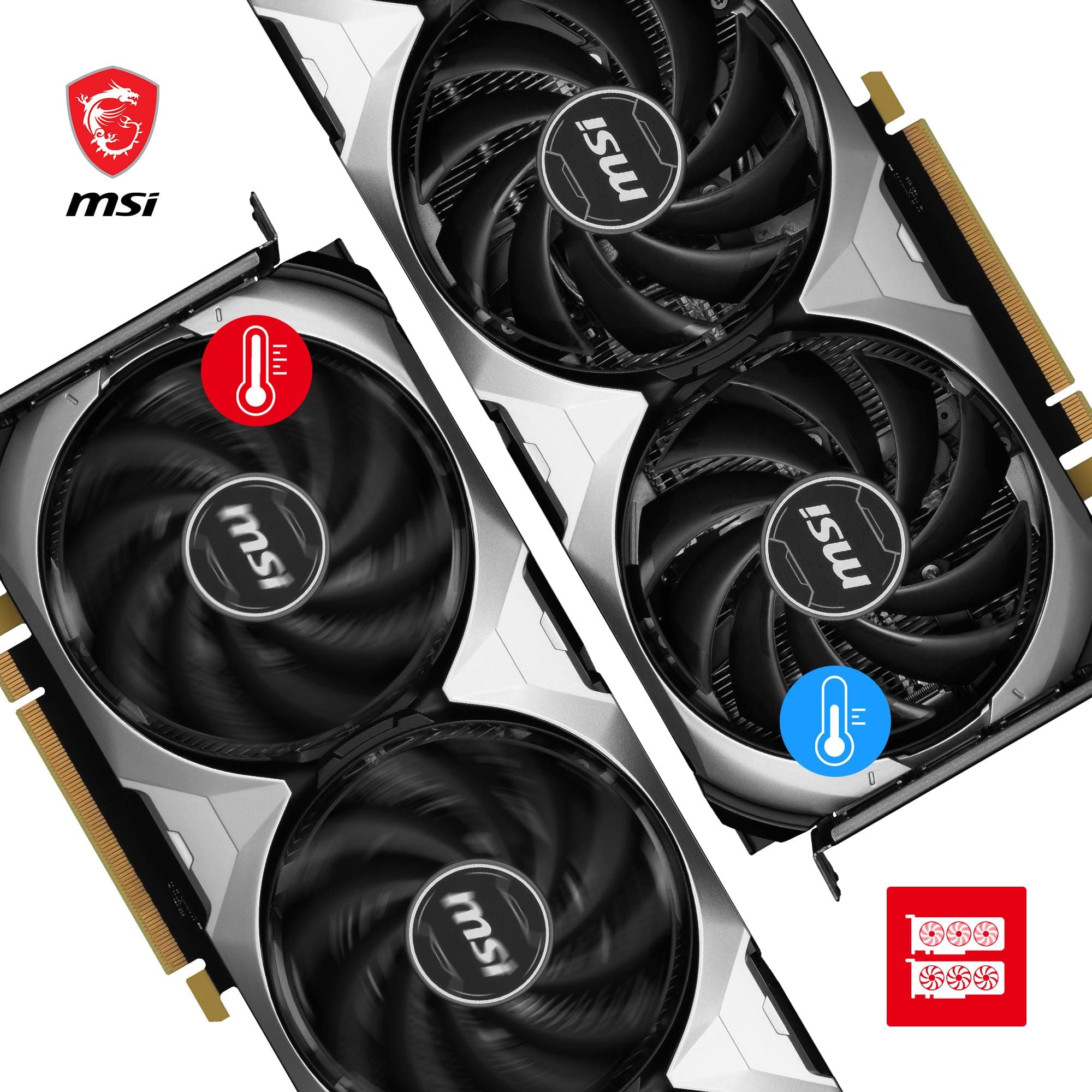 MSI GeForce RTX 4060 Ti Ventus 3X 16G OC Grafikkarte -NVIDIA RTX 4060 Ti, 16GB GDDR6 Speicher, 18Gbps, PCIe 4.0, DLSS3 16GB GeForce RTX 4060 Ti VENTUS 3X 16G OC Bild 5