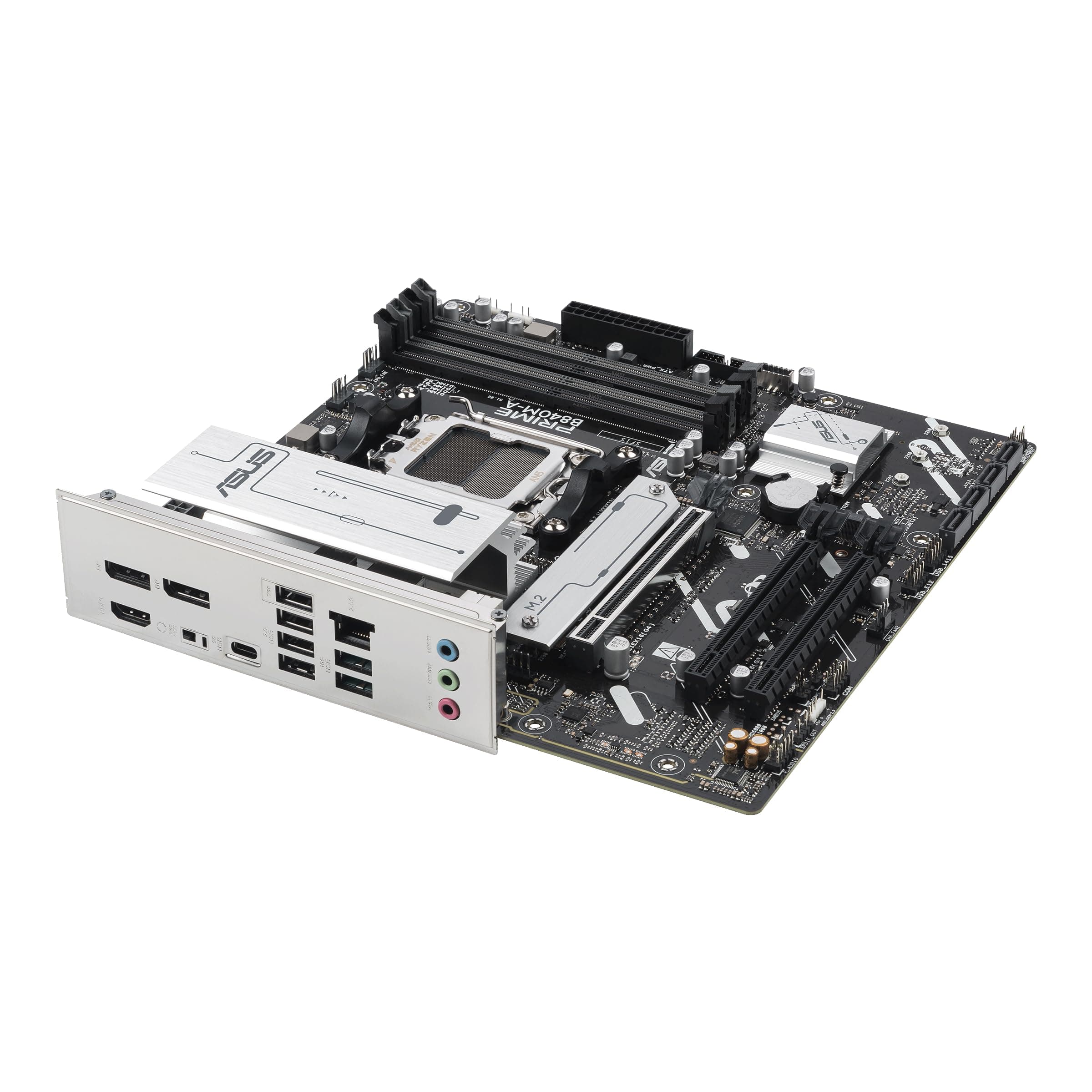 ASUS Prime B840M-A-CSM Mainboard Sockel AMD AM5 (AMD B840, mATX, DDR5 Speicher, 3X M.2, PCIe 4.0, Aura Sync) Bild 3