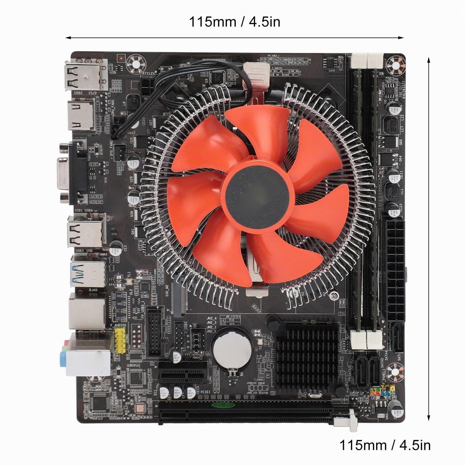 B75 LGA 1155 Gaming Mainboard, 8GB DDR3 CPU Combo mit Lüfter, Core i5 3470 CPU, PCIe x16, USB 3.0, M.2 NVMe, SATA, Micro ATX Bild 7