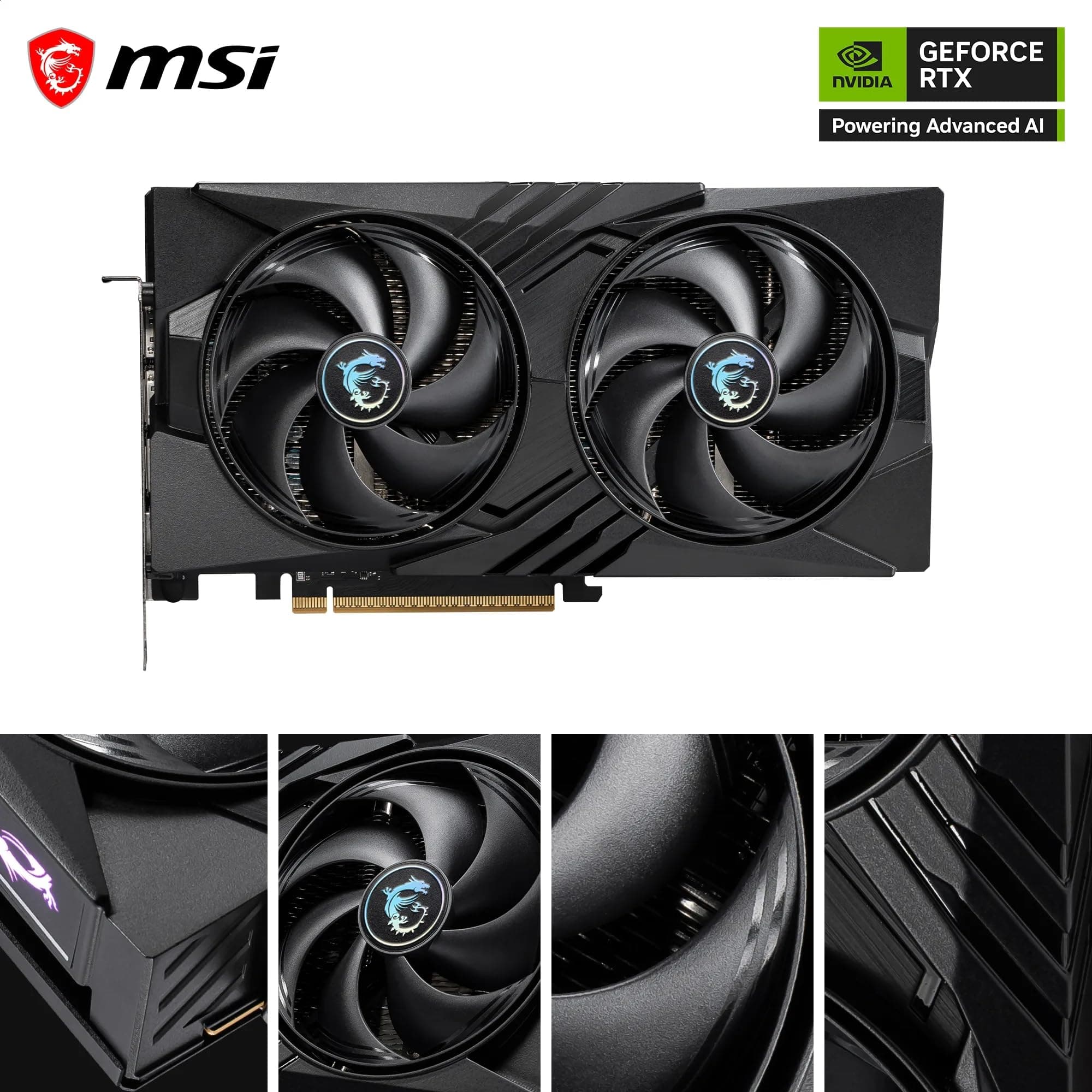 MSI GeForce RTX 5060 8G Gaming OC - 8GB GDDR7 (28Gbps/128-bit), PCIe 5, Boost: 2625 Hz, HDMI 2.1b, DisplayPort 2.1b Bild 4