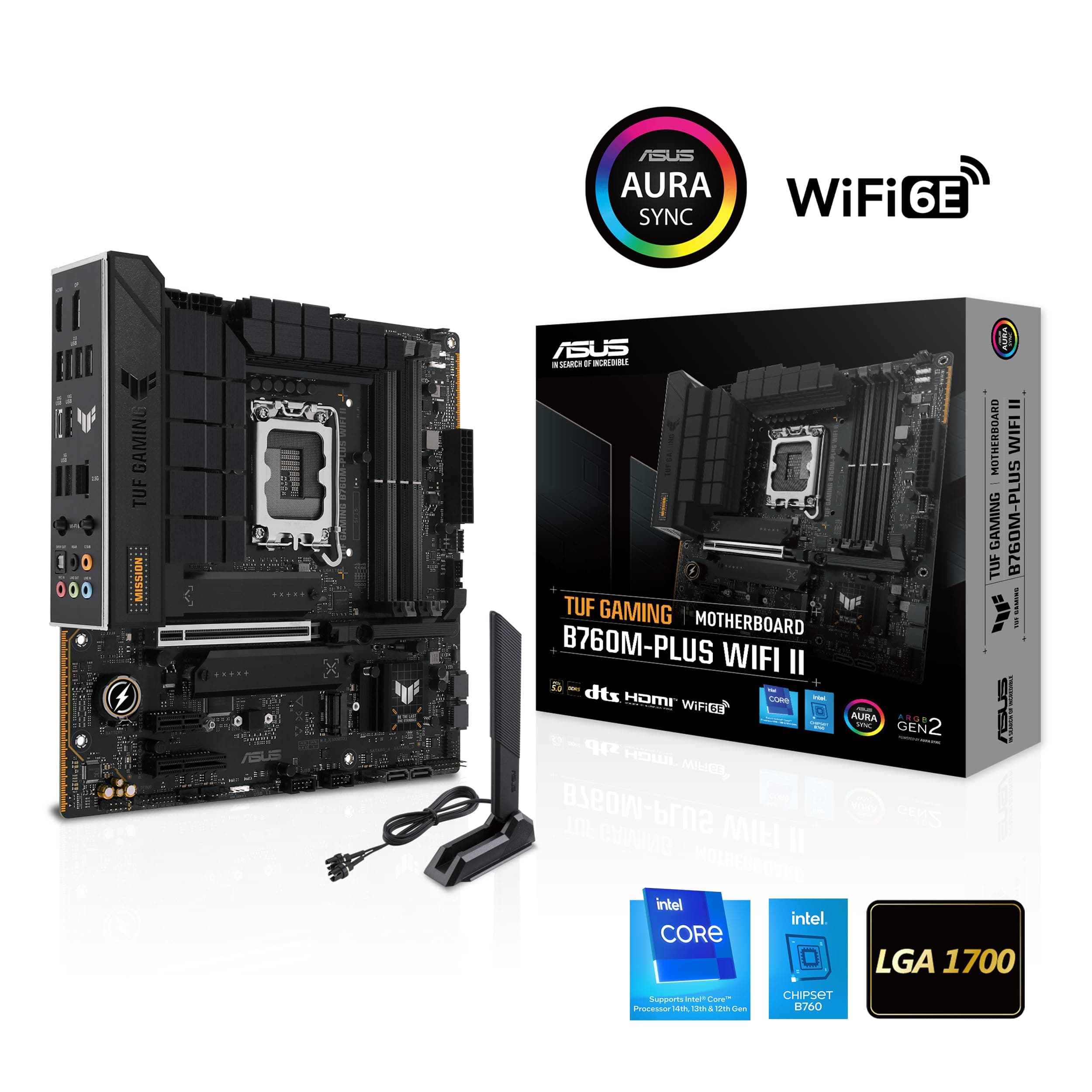 Scheda Madre - Asus - Tuf Gaming B760M-Plus Wifi Ii - Intel B760 Lga 1700 Micro Atx M-Plus WiFi II TUF B760 Bild 3