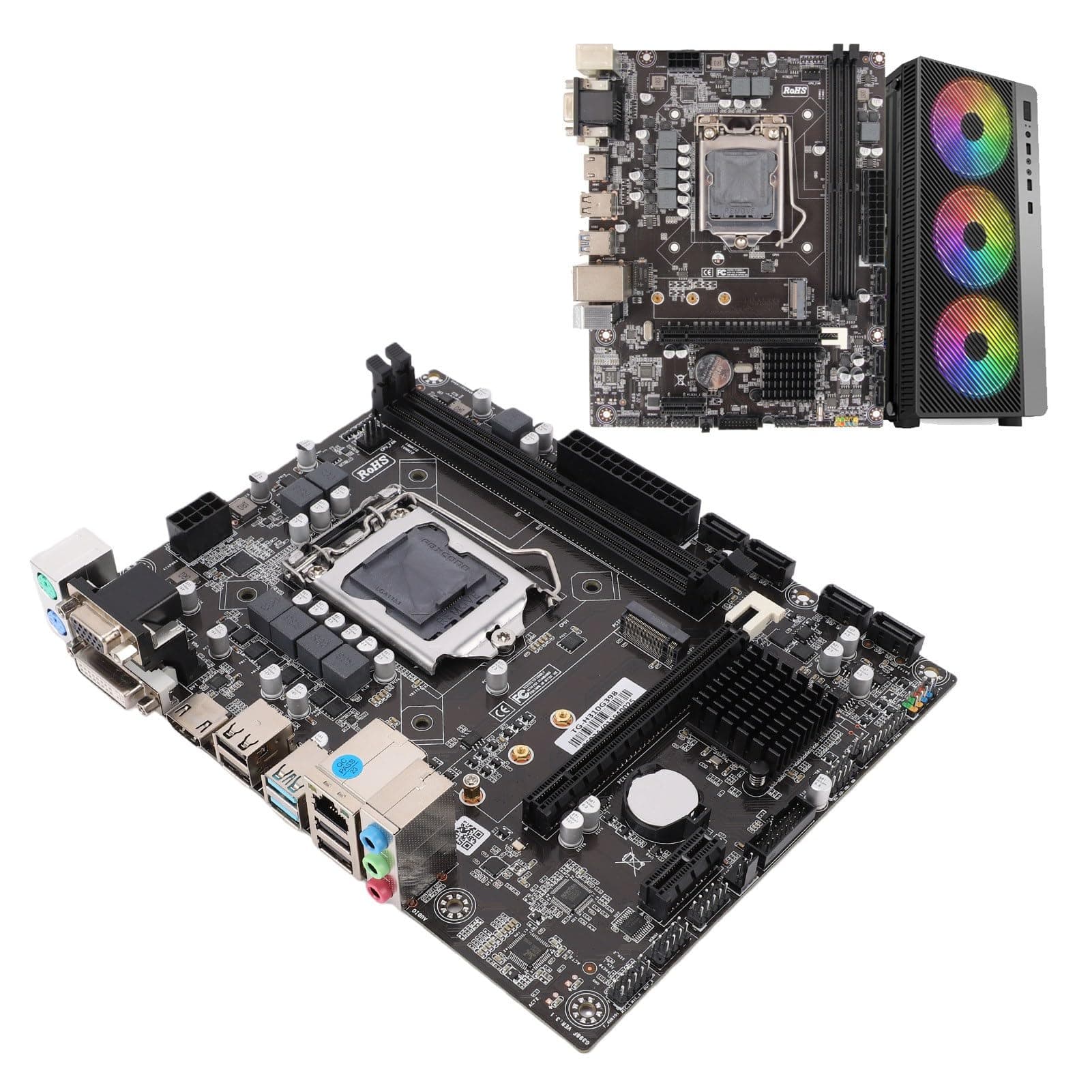 H310 LGA 1151 Motherboard – Unterstützt LGA1151 Micro ATX DDR4 Mainboard der 8. und 9. Generation für Lvy Bridge für