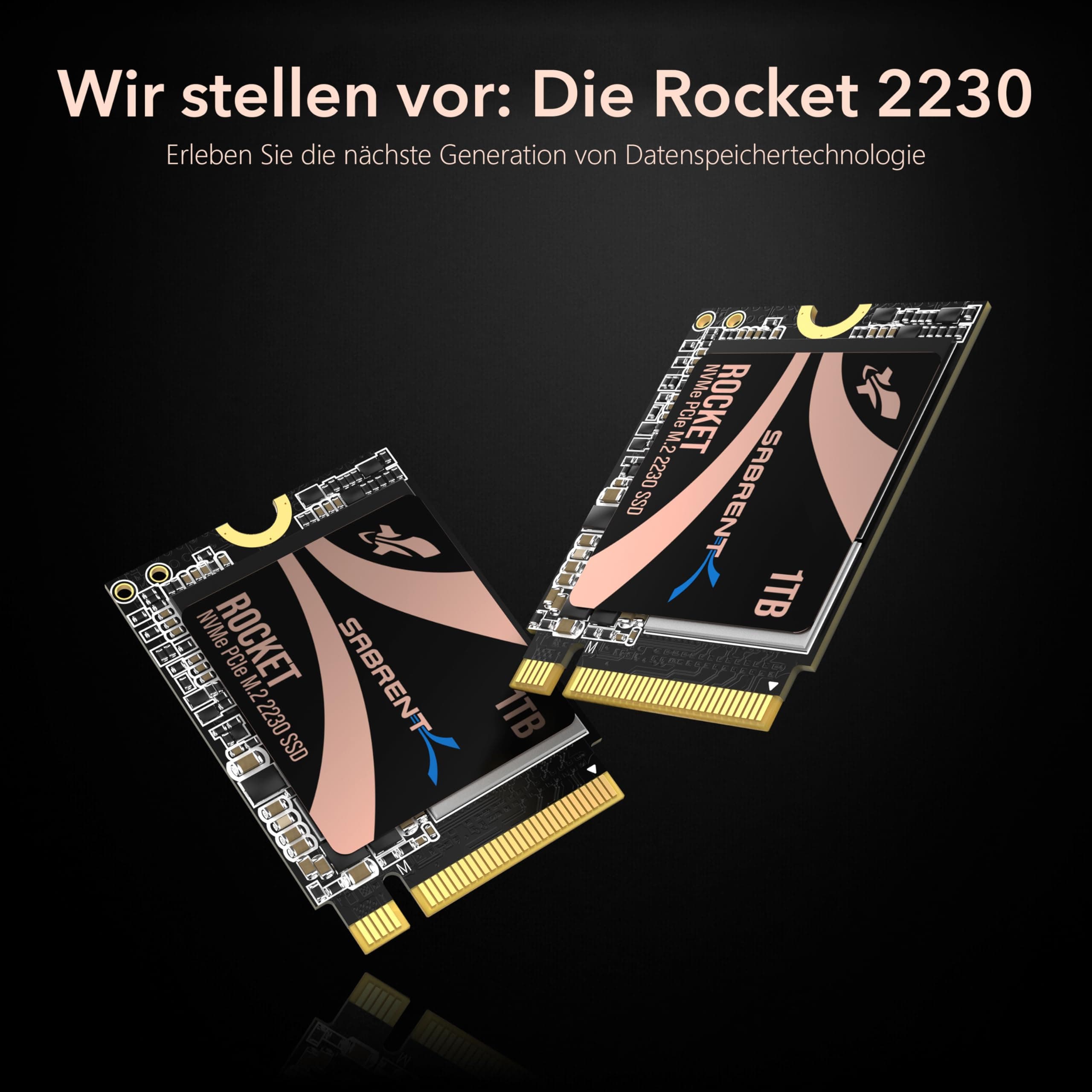SABRENT 2230 M.2 NVMe Gen 4 1TB, Interne SSD 4750 MB/s Lesen, PCIe 4.0 X4, Internes Solid State Drive, kompatibel mit Steam Deck, Surface pro, PCs, NUCs und Laptops [SB-2130-1TB] Bild 3
