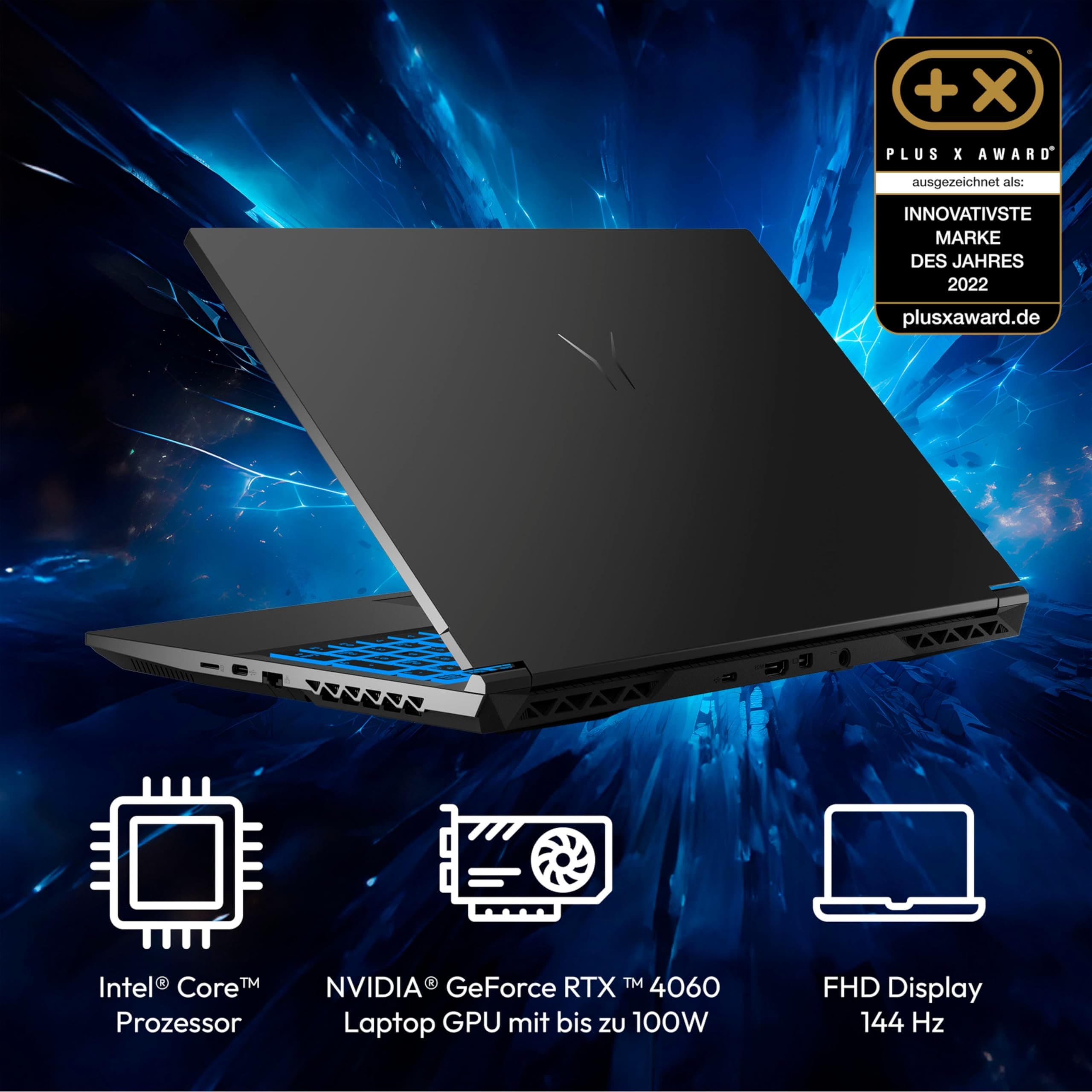 ERAZER Deputy P60 39,6 cm (15,6 Zoll 144hz) Full HD Gaming Laptop (Intel Core i7-13620H, 32GB DDR4 RAM, 2TB PCIe SSD, NVIDIA GeForce RTX 4070 12 GB GDDR6X, RGB Backlit Keyboard, Win 11 Home) Core i7-13620H 32.0 GB 2000.0 GB Nvidia GeForce RTX 4070 Bild 6