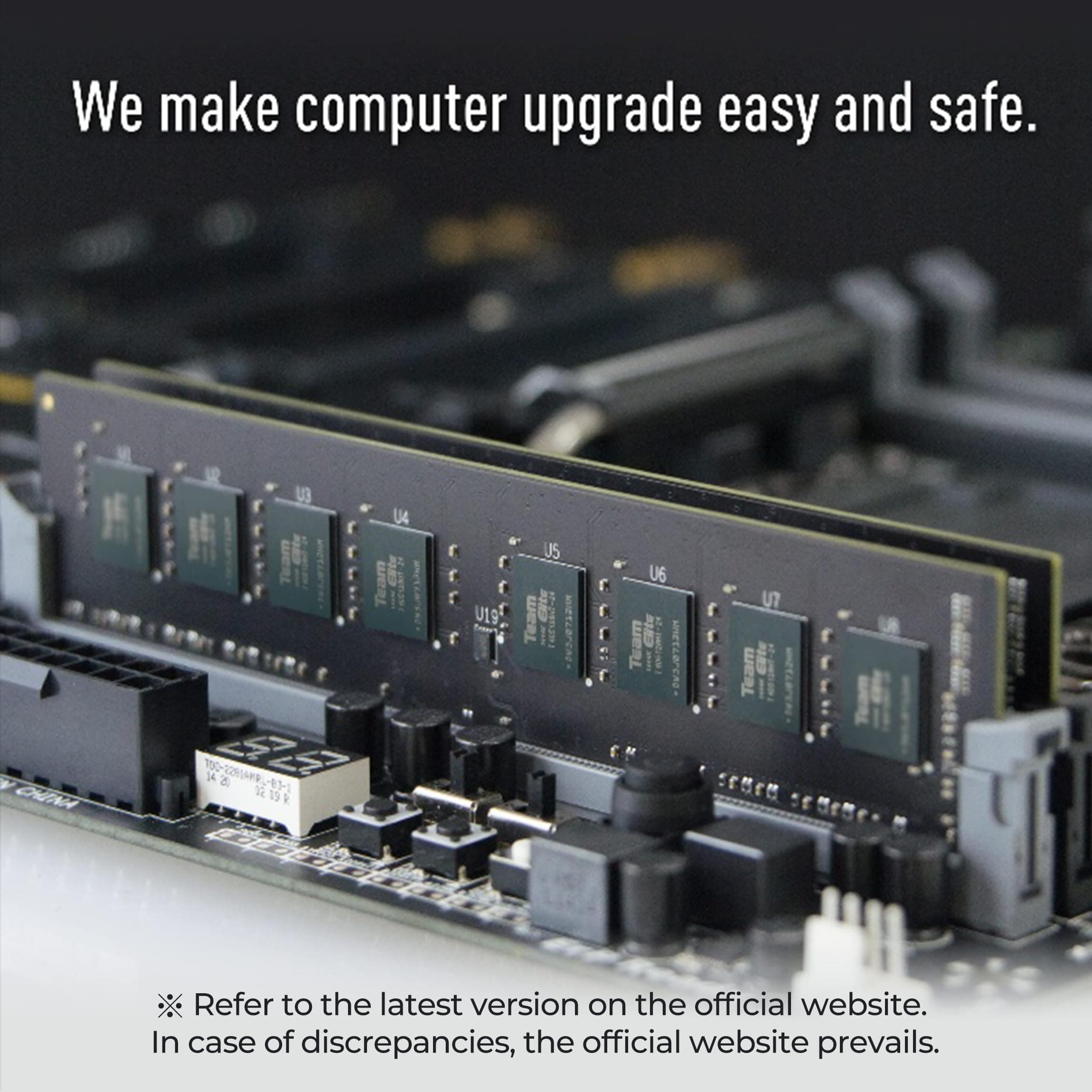 TEAMGROUP Elite TED432G3200C2201 DDR4 32GB Single (1 x 32GB) 3200MHz (PC4-25600) CL22 Unbuffered Non-ECC 1,2V UDIMM 288-Pin PC Computer Desktop Memory Module RAM Upgrade - TED432G3200C201 Bild 3