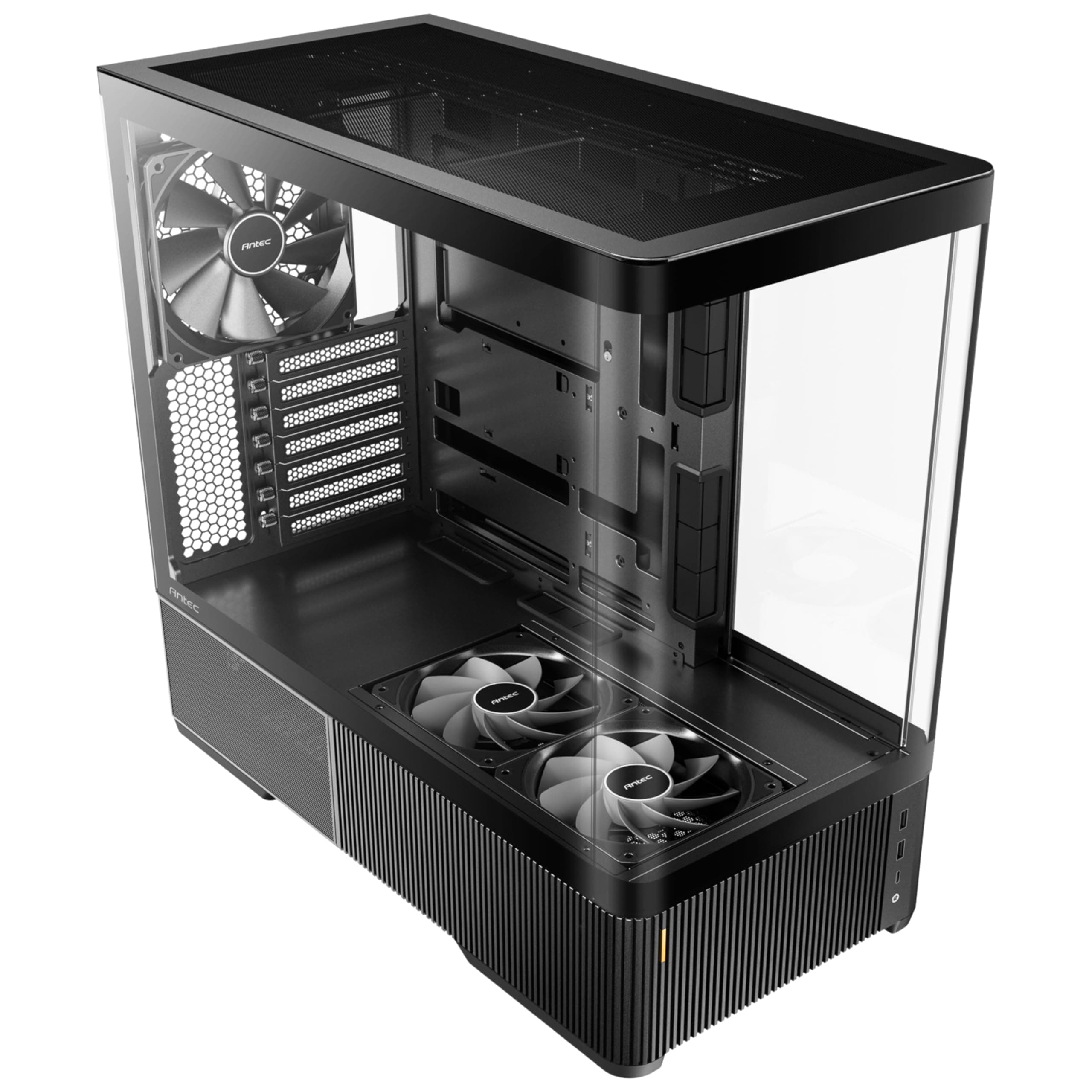 ANTEC Constellation C6 Curve Air ATX Midi Tower PC Gehäuse – Panoramic Glasdesign, High-Airflow Gaming Case, Tempered Glass, Schwarz Bild 2