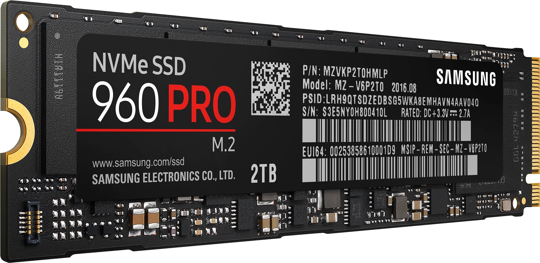 Samsung 960 PRO MZ-V6P2T0BW Interne Solid State Drive (2TB) Bild 7