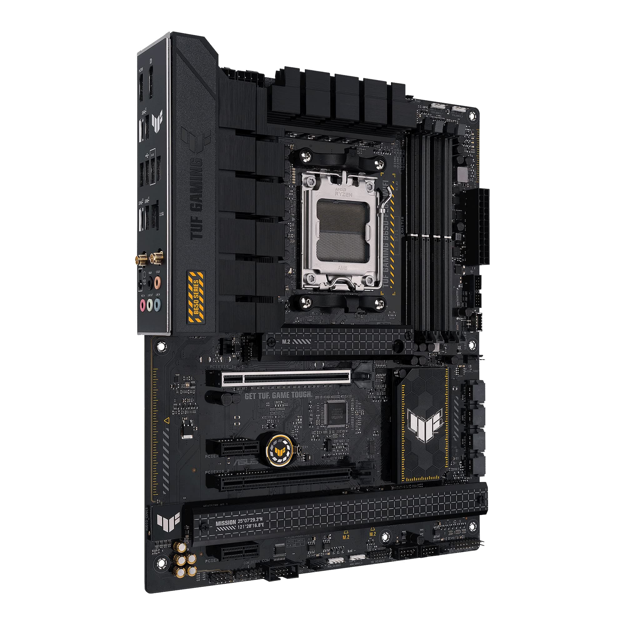 ASUS TUF Gaming B650-PLUS WiFi Mainboard Sockel AMD AM5 (Ryzen 7000, ATX, PCIe 5.0, DDR5-Speicher, 14 Power Stages, USB 3.2 Gen 2x2 Typ-C, WiFi6, Aura Sync) Bild 5