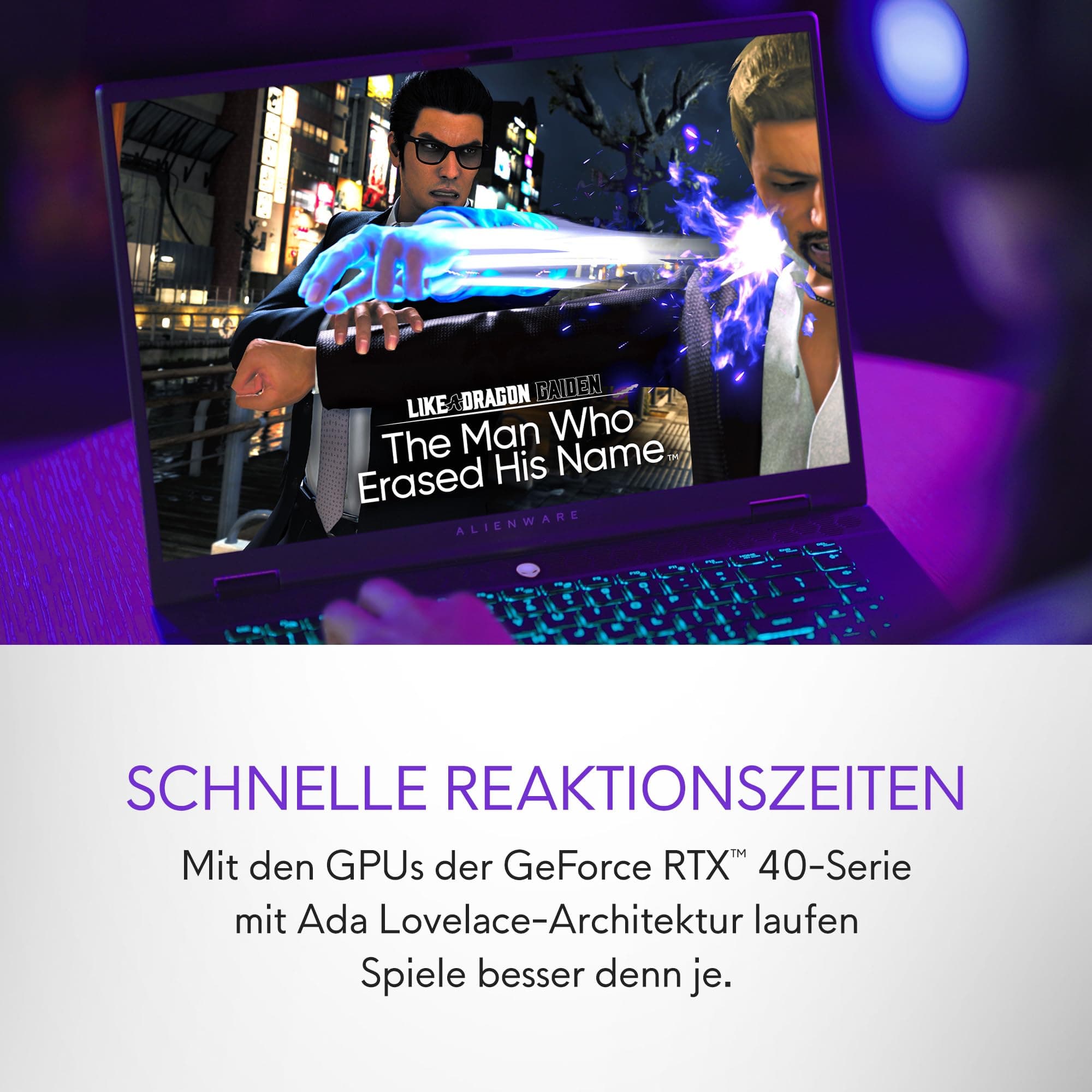 Alienware m16 R2 Gaming Laptop - 16 Inch QHD+ 240Hz, Intel Core Ultra 7 Series 1, 16GB RAM, 1TB SSD, NVIDIA GeForce RTX 4060, Windows 11 Home, German AlienFX Keyboard - Dark Metallic Moon Core Ultra 7 155H 16 GB 1 TB NVIDIA RTX 4060 Bild 2