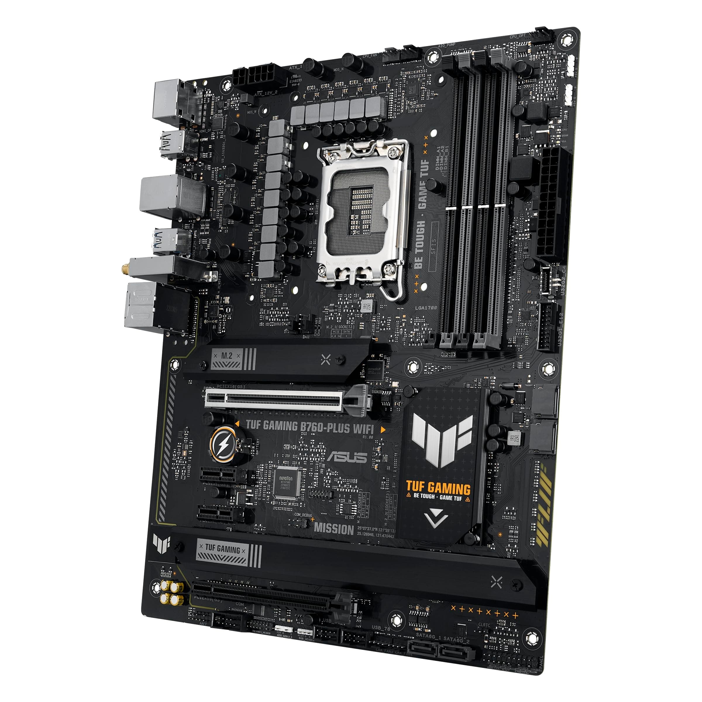 ASUS TUF Gaming B760-PLUS WiFi Mainboard Sockel Intel LGA 1700 (Intel B760, ATX, DDR5 Speicher, PCIe 5.0, 2X M.2, WiFi6, Thunderbolt 4, Aura Sync) Bild 3