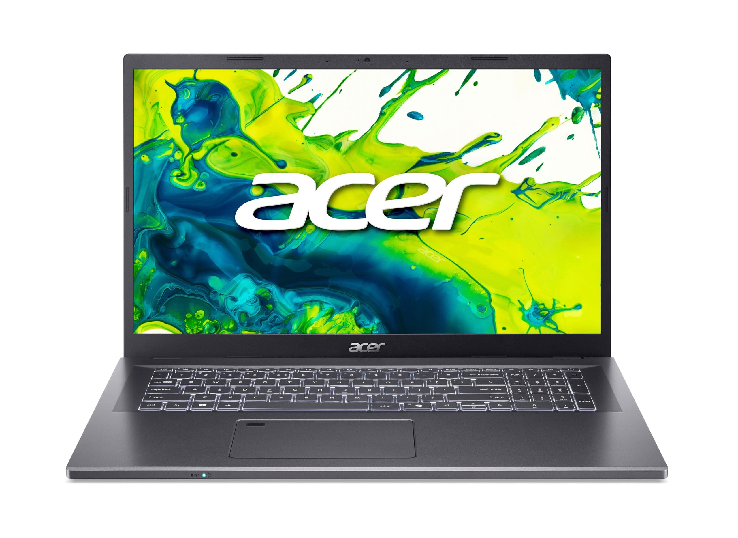 Acer Aspire 17 (A17-51GM-70LZ) Laptop | 17,3" FHD IPS Display | Intel Core 7 150U | 16 GB RAM | 1 TB SSD | NVIDIA Geforce RTX 2050 | Windows 11 | QWERTZ Tastatur | grau