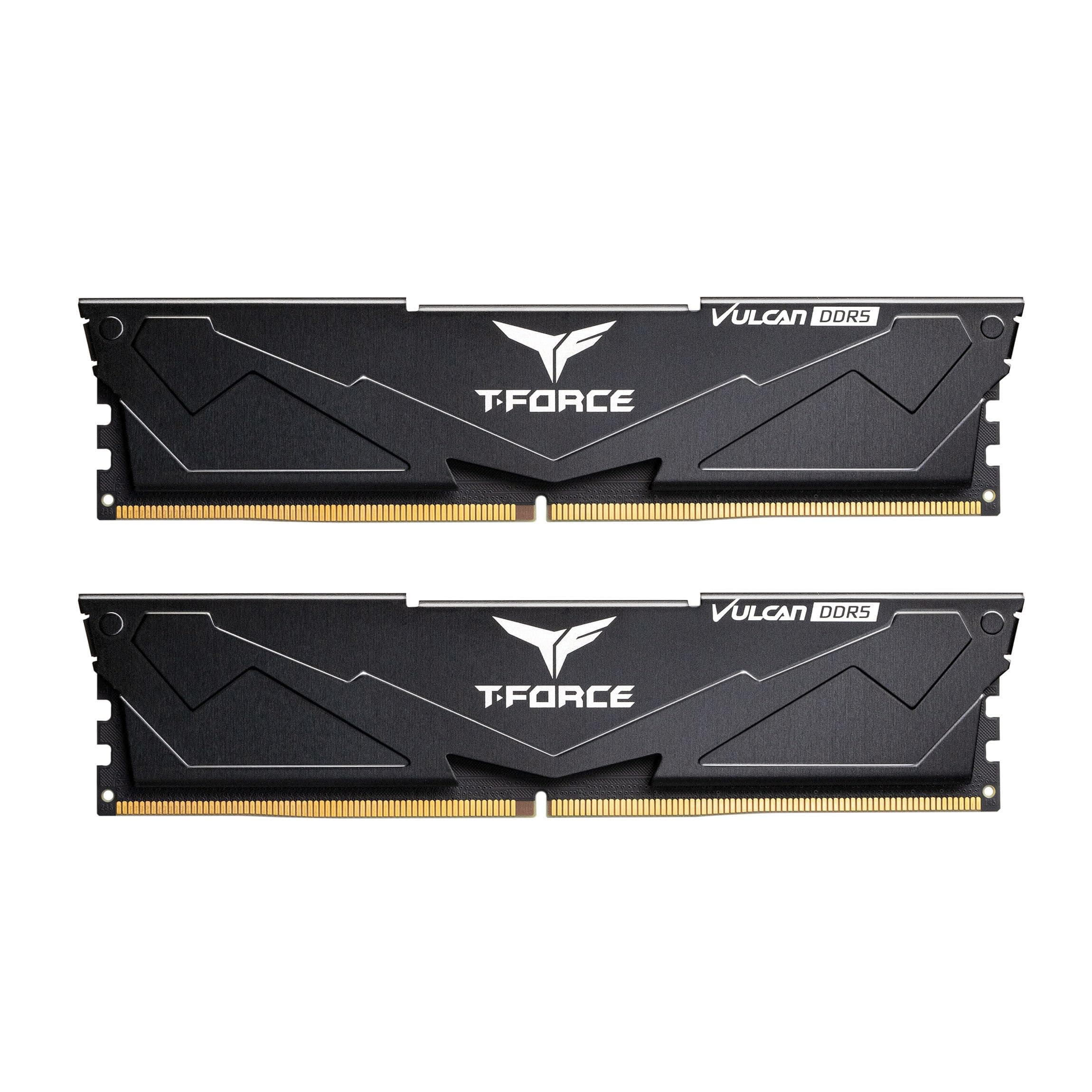 TEAMGROUP T-Force FLBD564G6000HC38JDC01 Vulcan DDR5 64GB (2x32GB) 6000MHz (PC5-48000) CL38 Intel XMP 3.0 & AMD Expo kompatibles Desktop-Speichermodul RAM Schwarz 64GB(32GBx2) DDR5 6000MHz 38-46-46-84 Schwarz