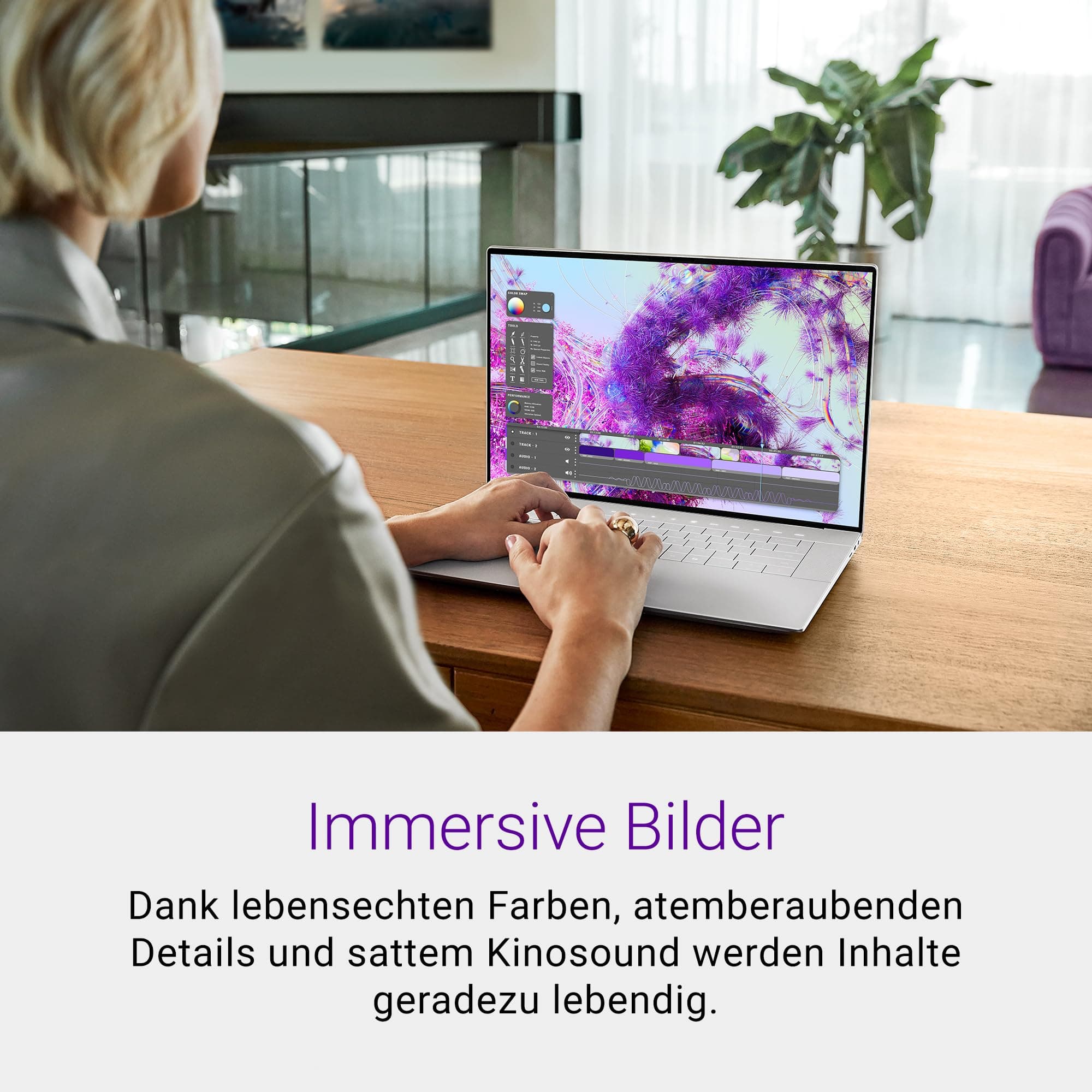 Dell XPS 16 9640 Laptop 16.3 Inch 16:10 FHD+ Display, Intel Evo Edition, Intel Core Ultra 7, NVIDIA GeForce RTX 4050 Graphics 16GB RAM 1TB, Windows 11 Home, Fingerprint Reader, Backlit German Keyboard Core Ultra 7 155H 16 GB Windows 11 Home Bild 2