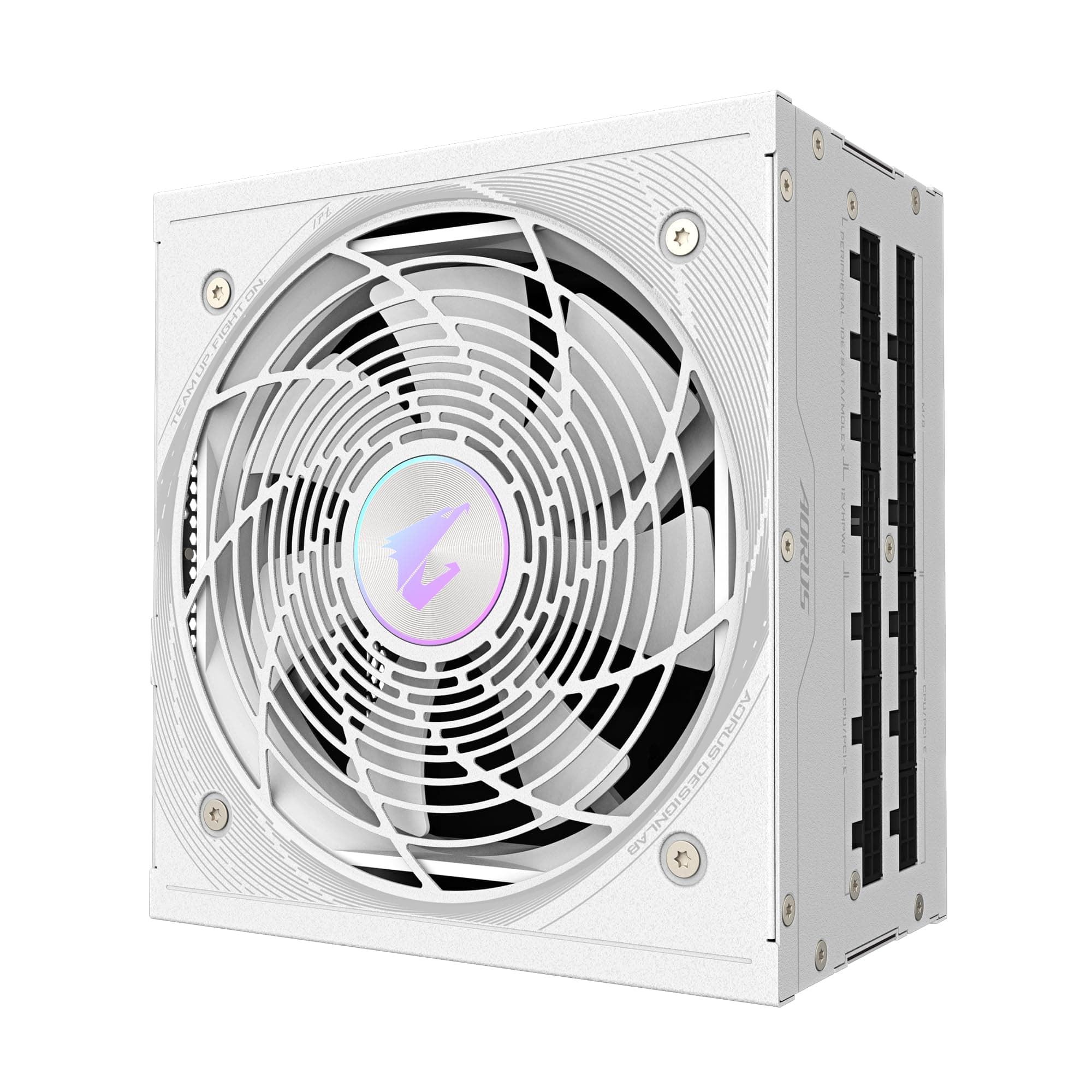 GIGABYTE AORUS Elite P1000W Ice Netzteil - PCIe 5.0, 80 Plus Platinum, Vollmodulares Design, 120mm Lüfter, ATX 3.0-kompatibel, EU-Stecker Bild 3