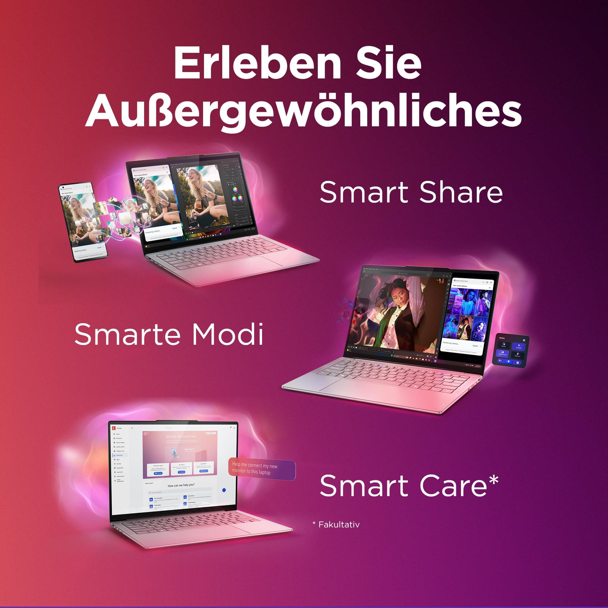 Lenovo Yoga Slim 7i Aura Edition Laptop | 14" WUXGA OLED | Intel Core Ultra 7 256V | 16GB RAM | 512GB SSD | Intel Arc Grafik | Windows 11 | QWERTZ | Seashell | 3 Jahre Garantie Exklusiv bei Amazon Bild 7