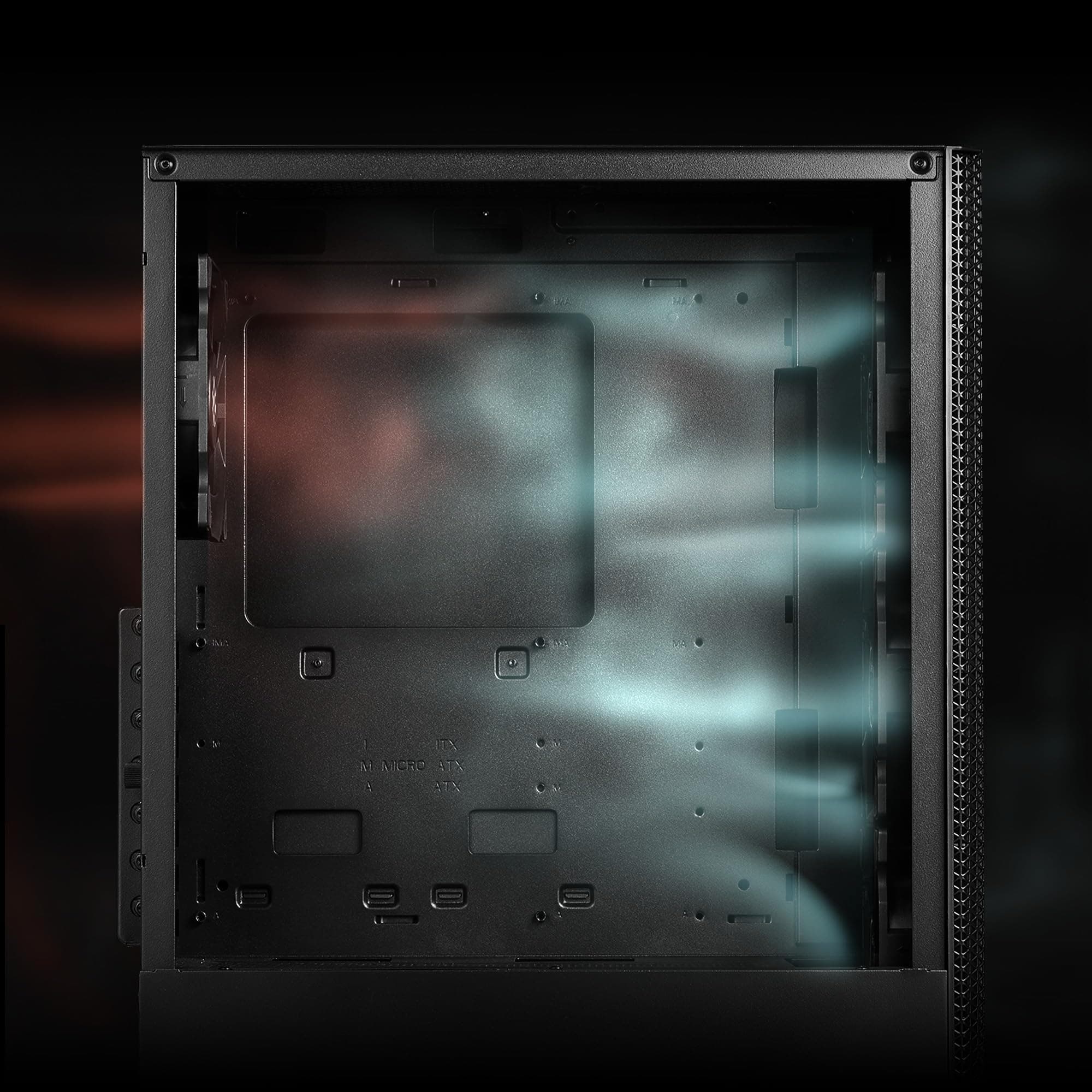 XPG Valor MESH (kompaktes ATX-Mid-Tower-Gehäuse, MESH-Frontpanel-Design, 3mm-gehärtetes Glas-Seitenpanel, vorinstallierte x4 120mm Lüfter) Bild 6