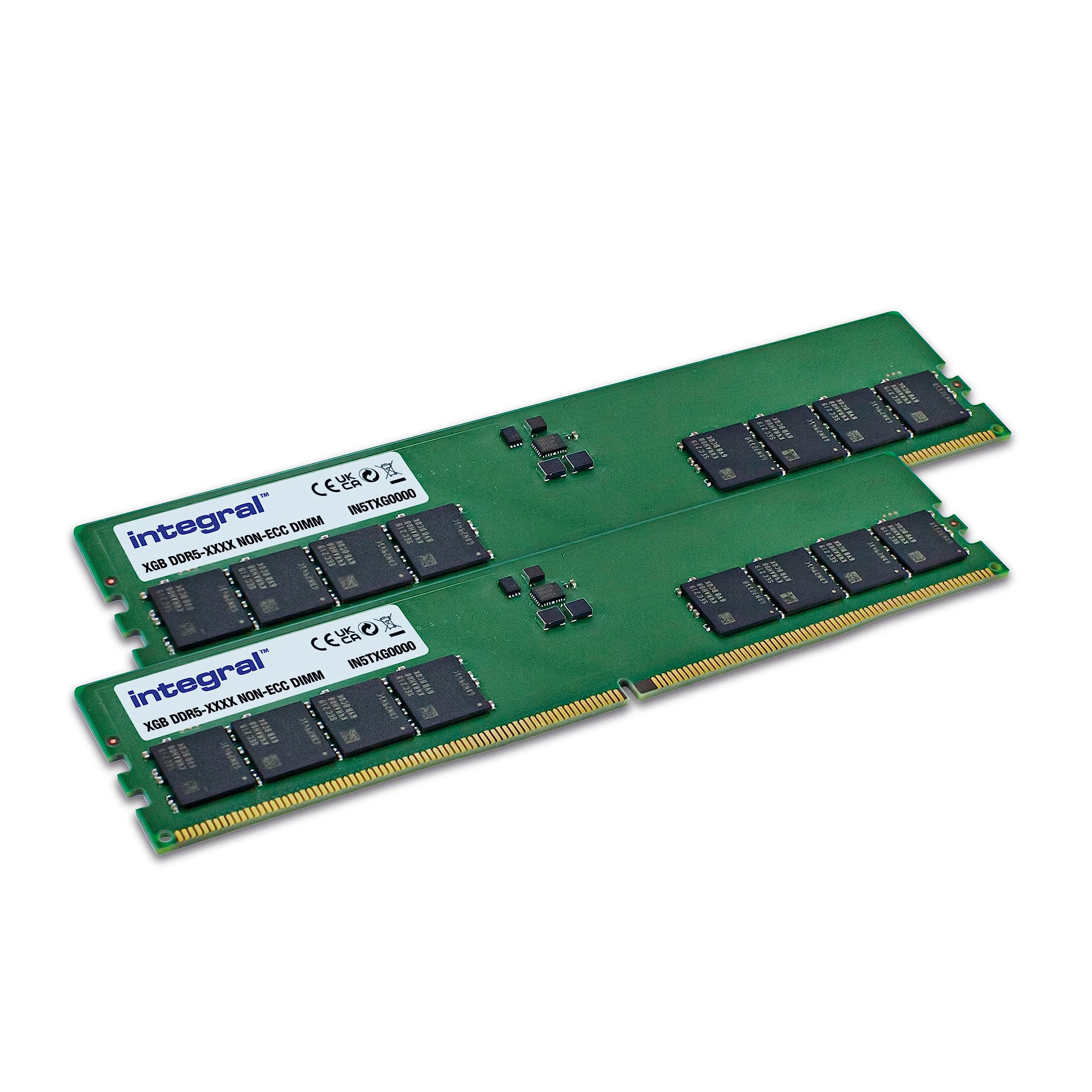 Integral 64GB Kit (2x 32GB) DDR5 RAM 5600MHz DIMM PC-Desktop-Arbeitsspeicher-Modul Bild 2